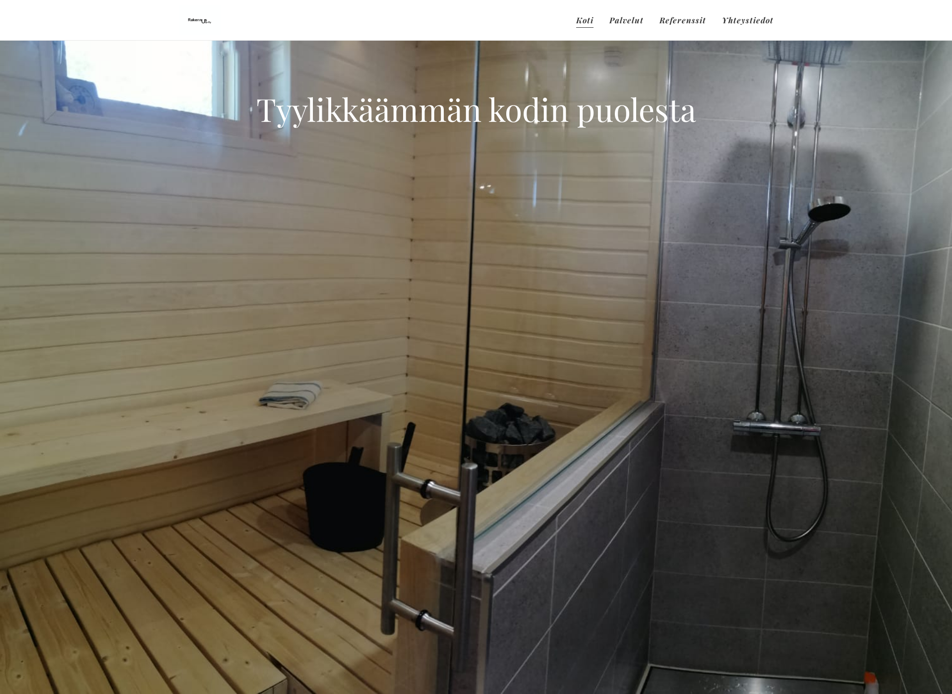 Skärmdump för rakennusurjo.fi