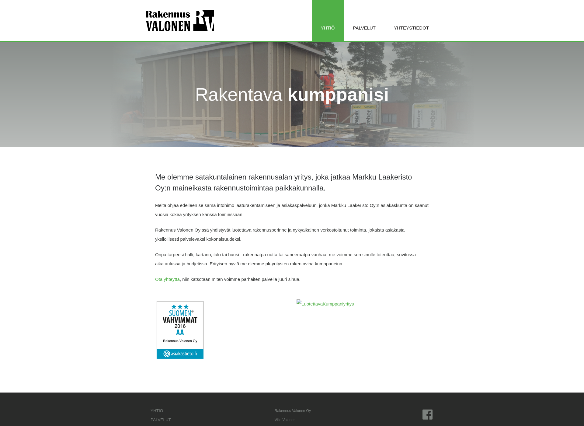 Screenshot for rakennusvalonen.fi