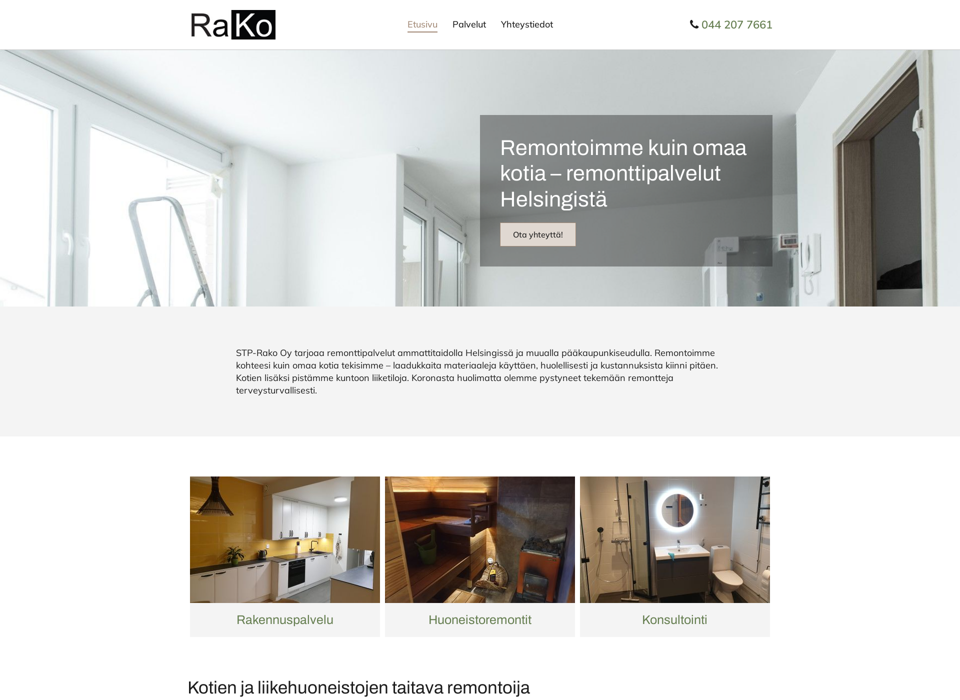 Screenshot for rako.fi
