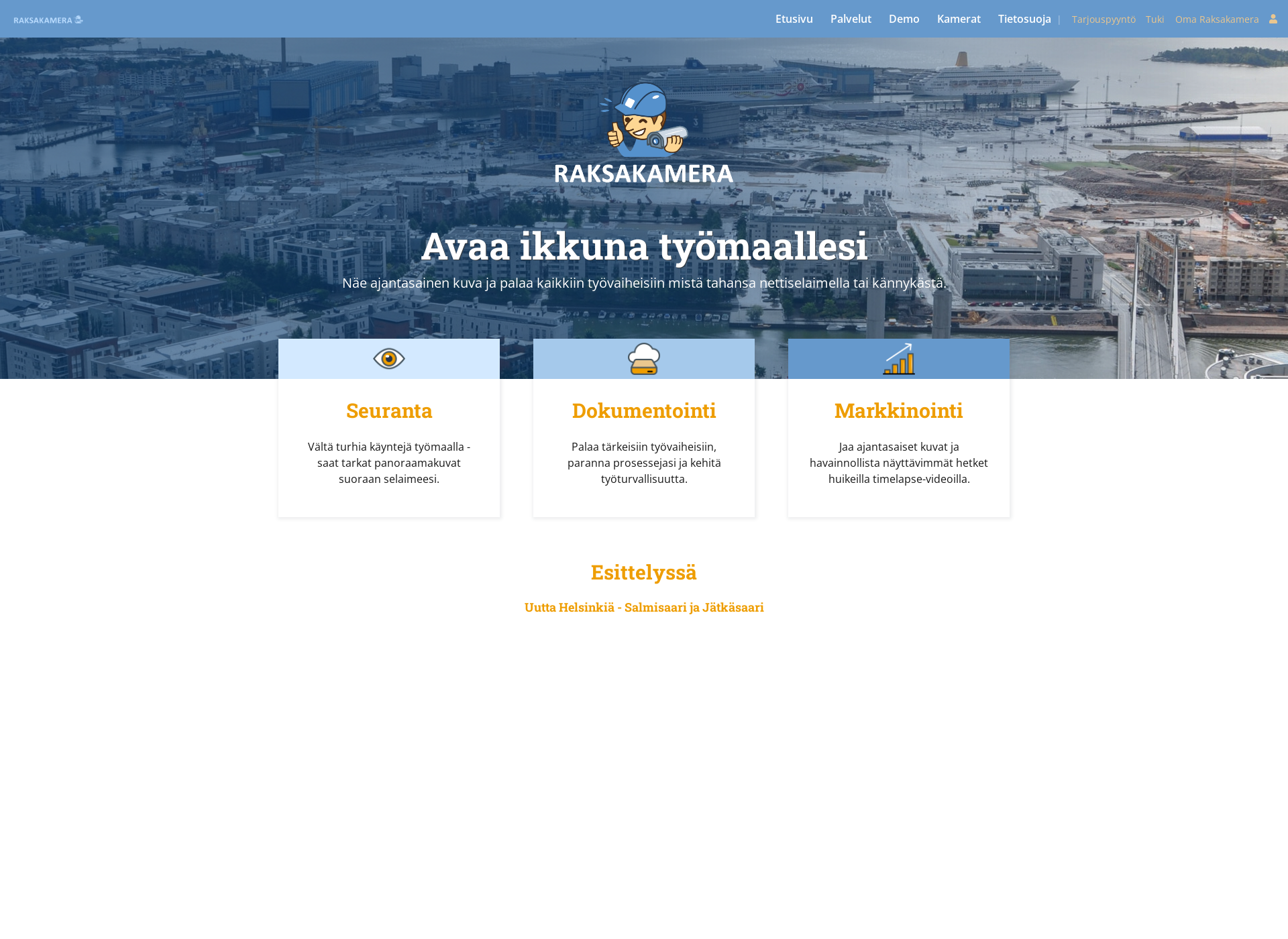 Screenshot for raksakamera.fi