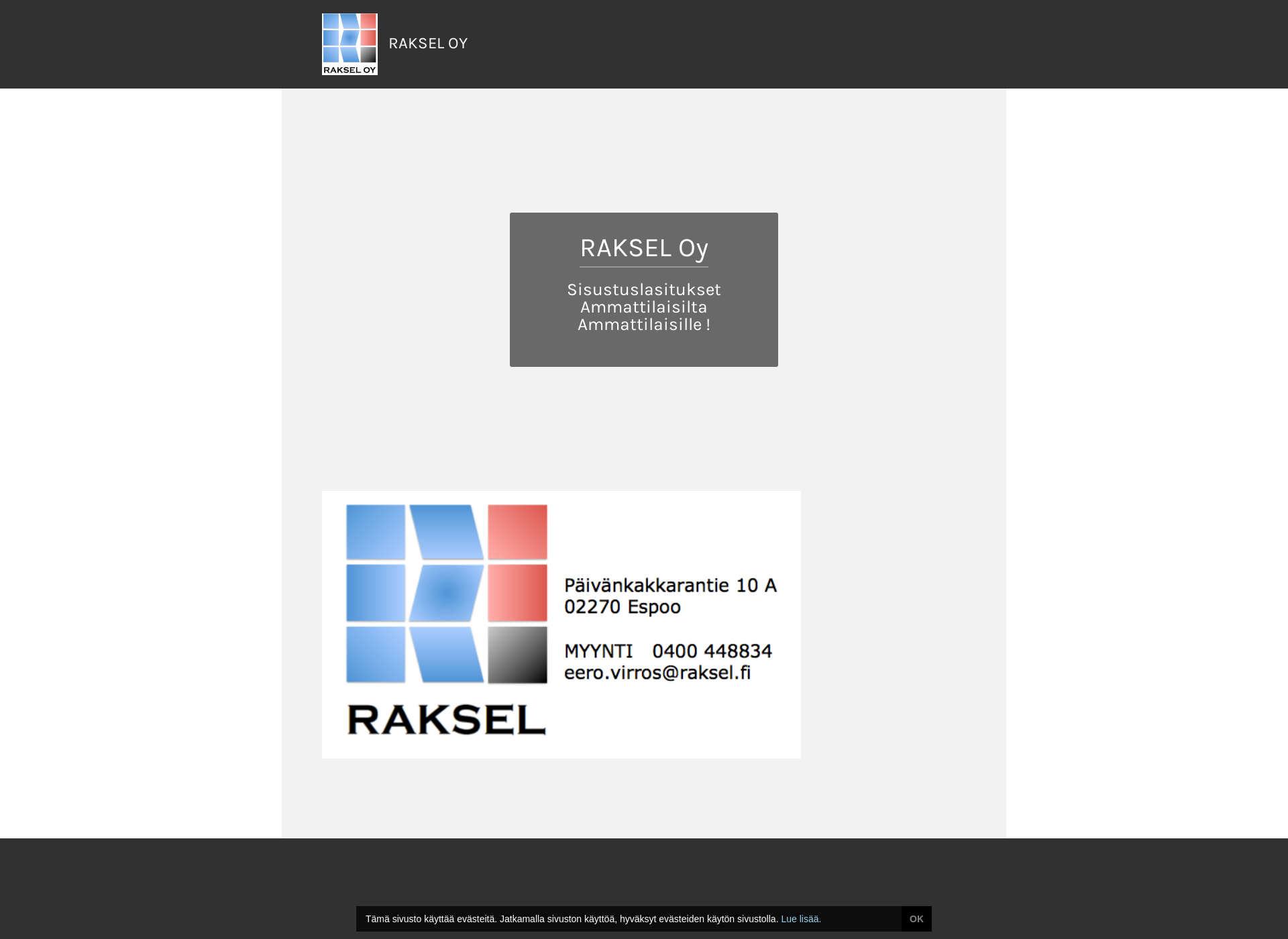 Screenshot for raksel.fi