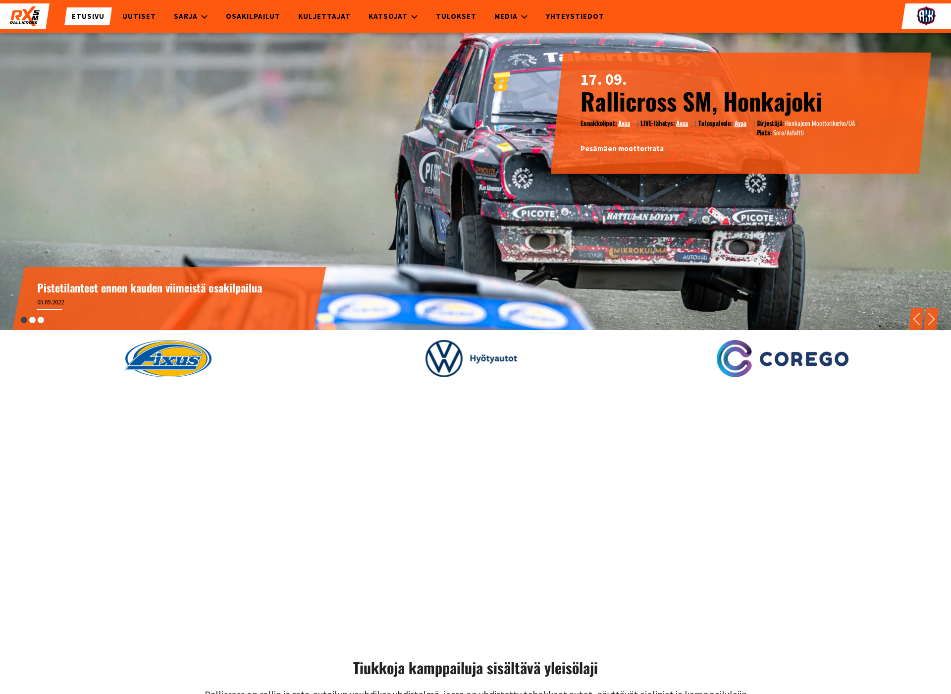 Screenshot for rallicross.fi