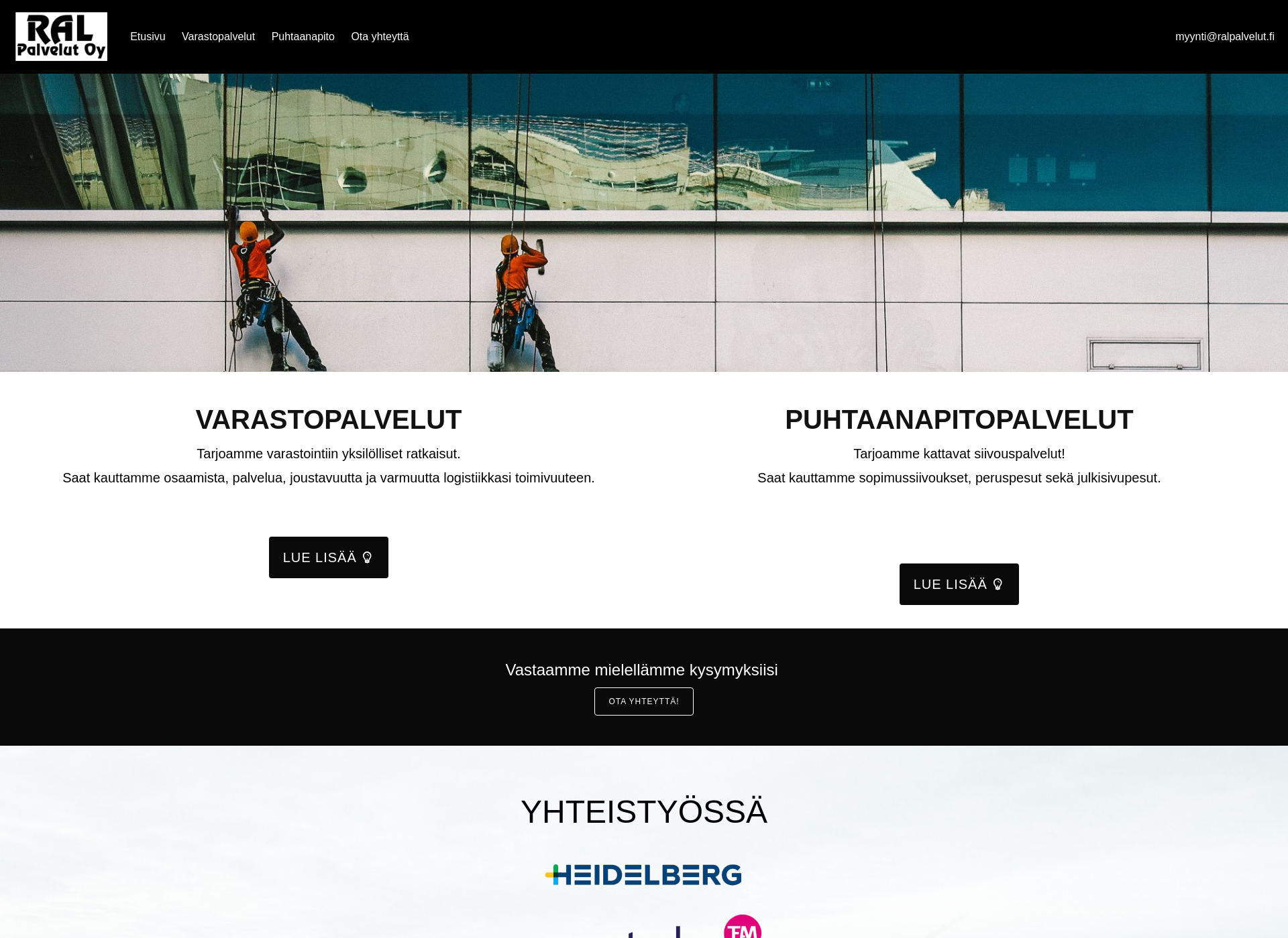 Screenshot for ralpalvelut.fi