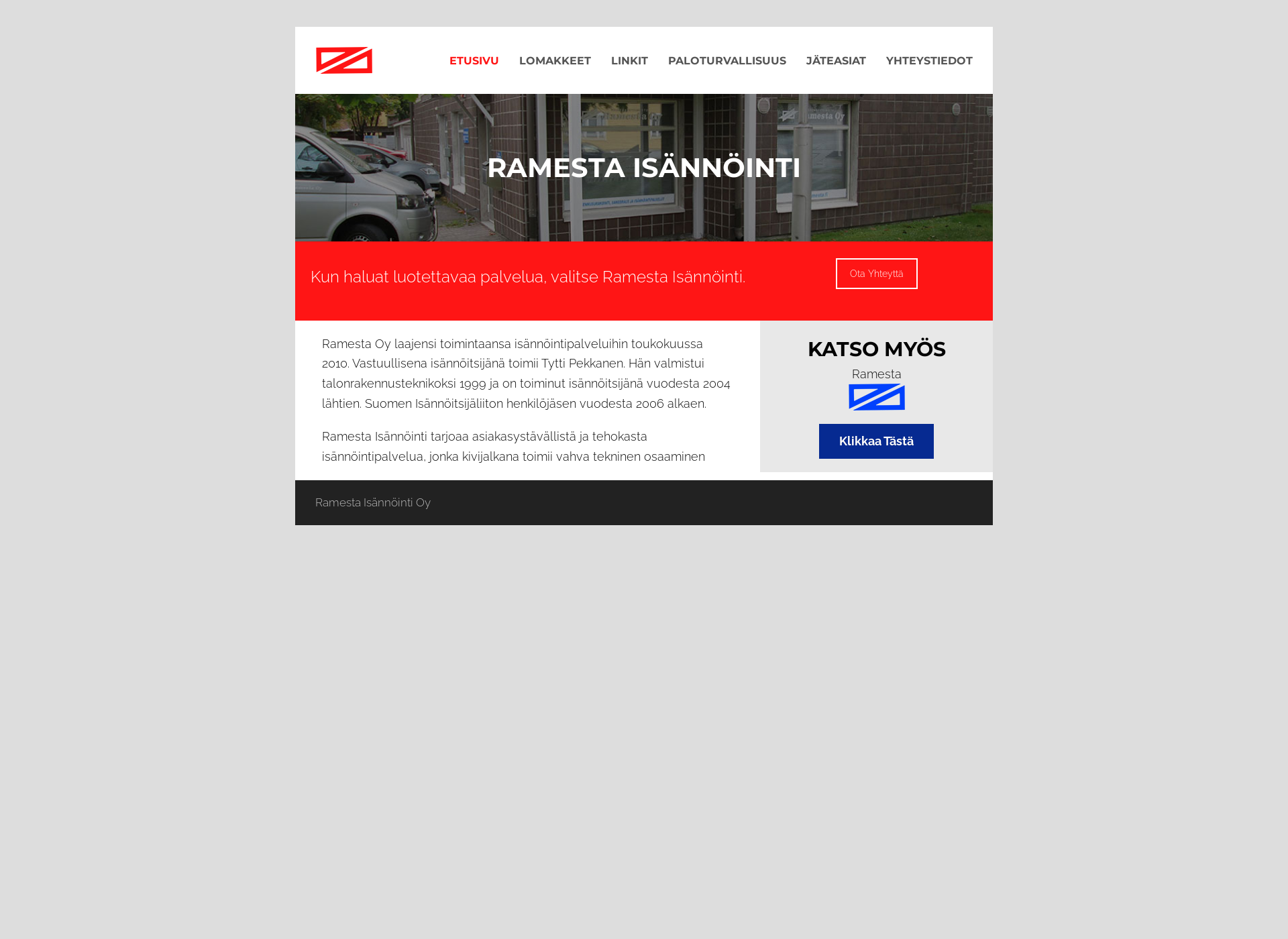 Screenshot for ramestaisannointi.fi