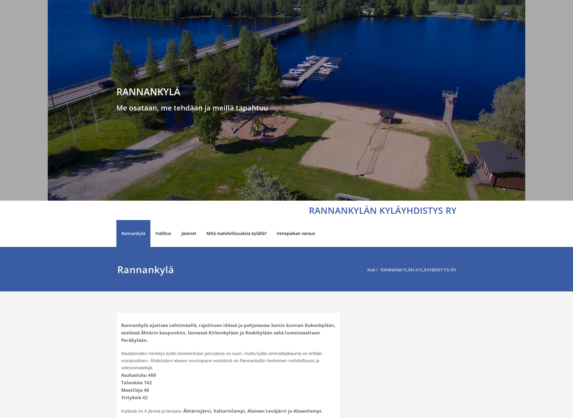 Screenshot for rannankyla.fi