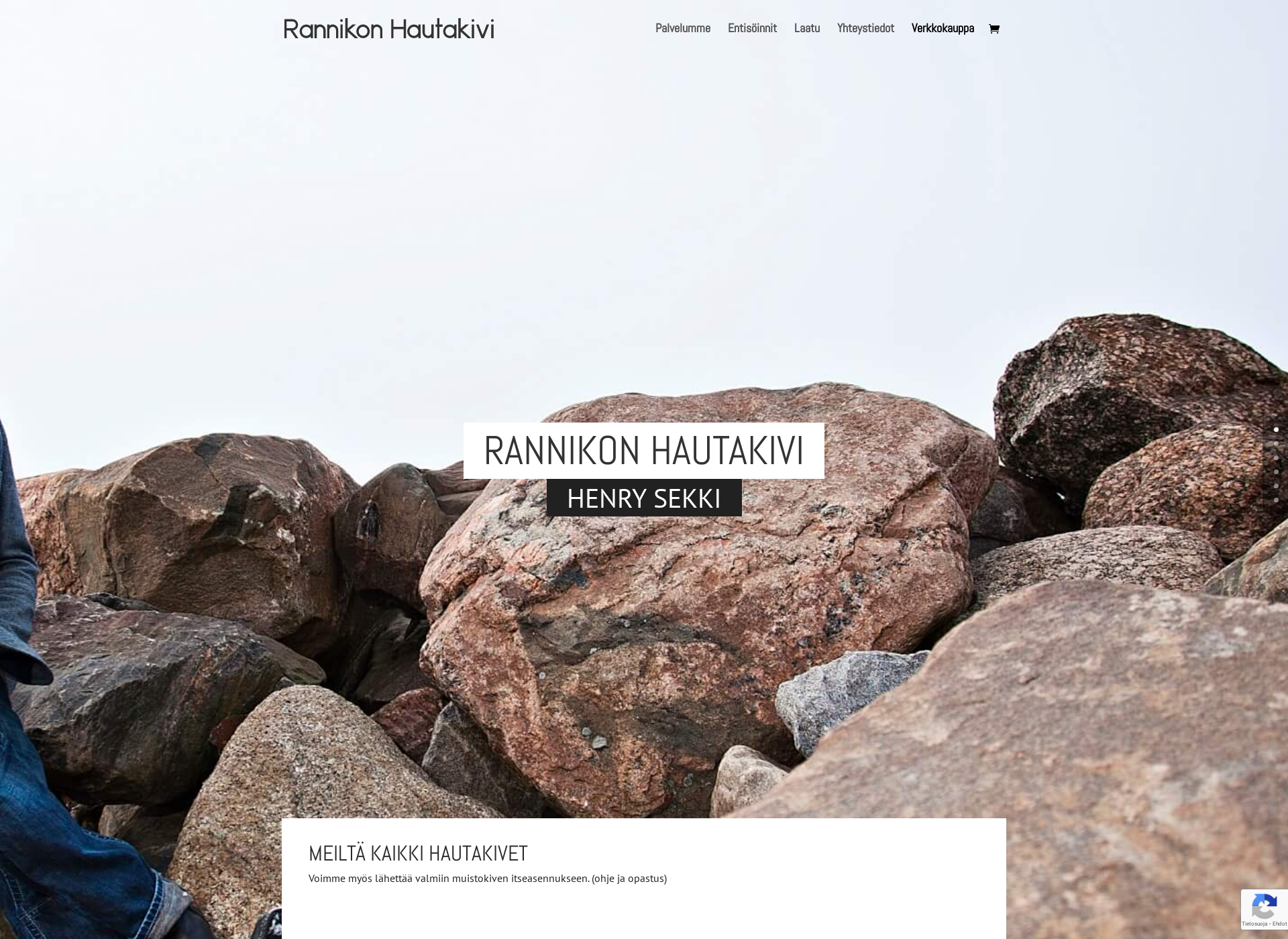 Screenshot for rannikonhautakivi.fi