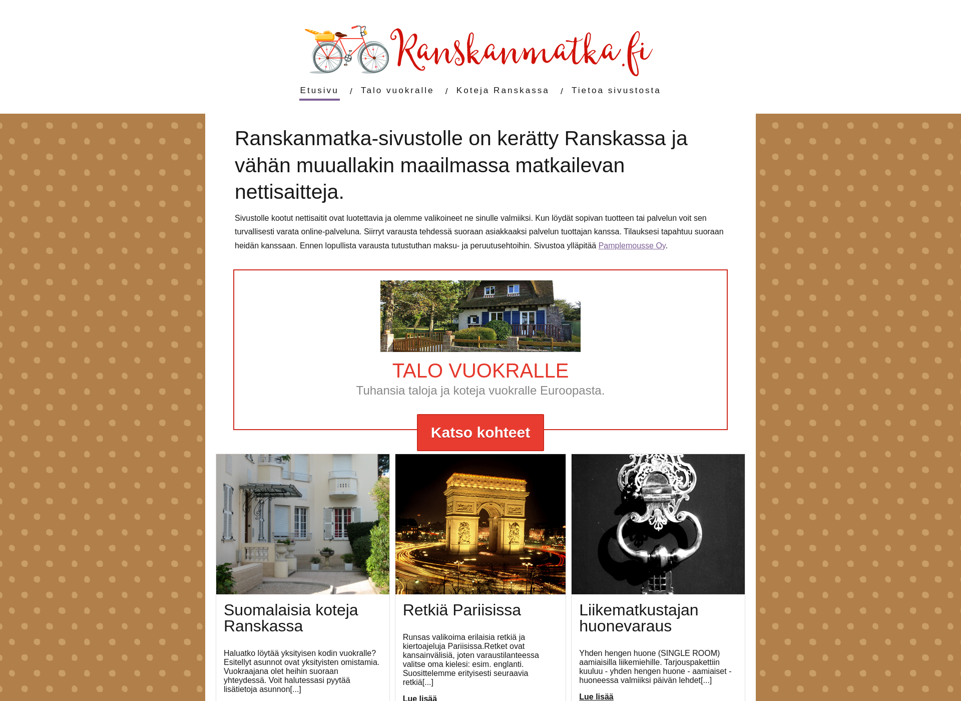 Screenshot for ranskanmatka.fi