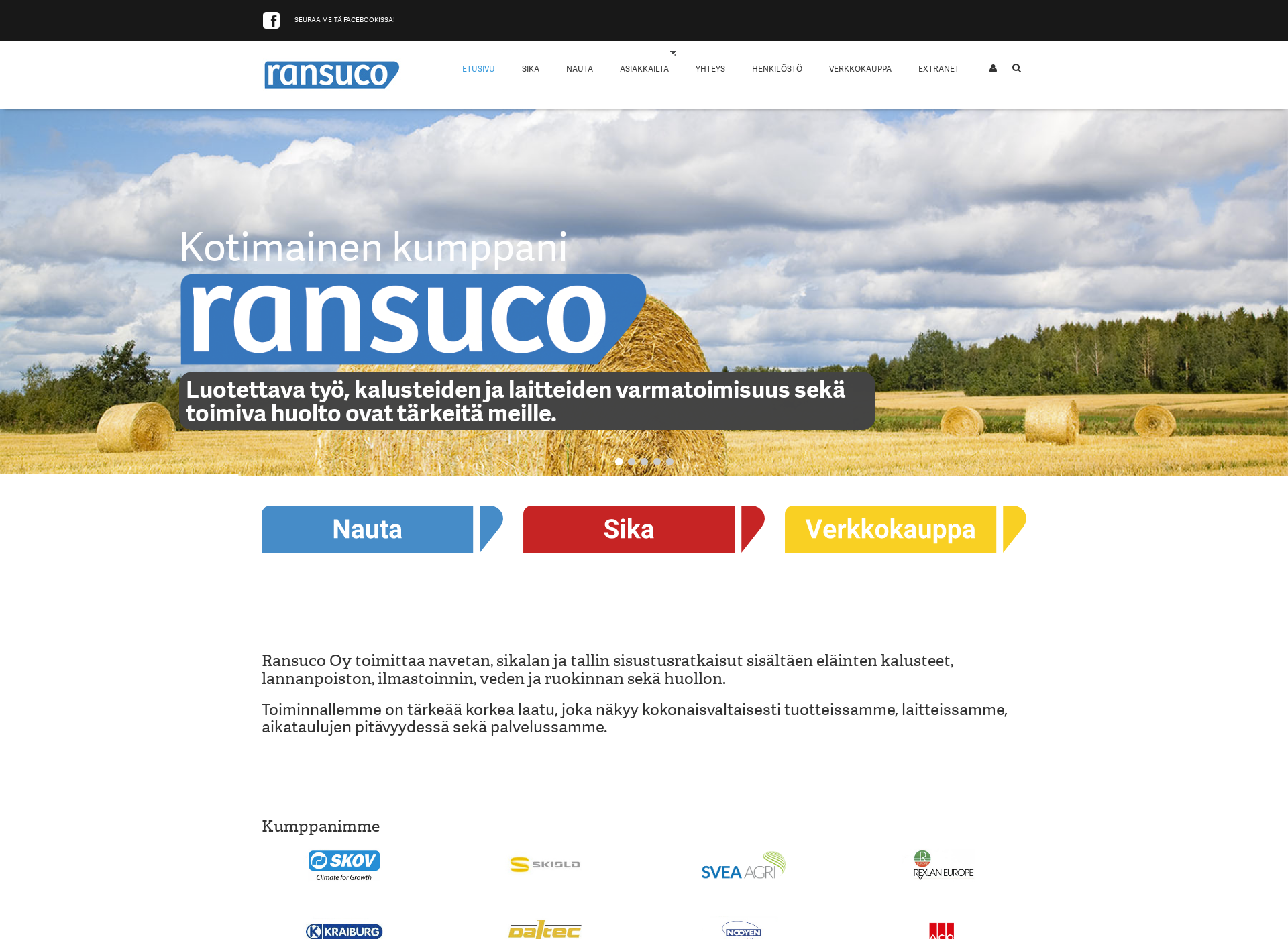 Screenshot for ransuco.fi