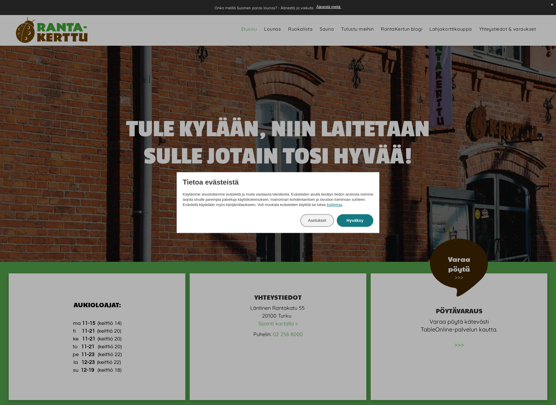 Screenshot for rantakerttu.fi