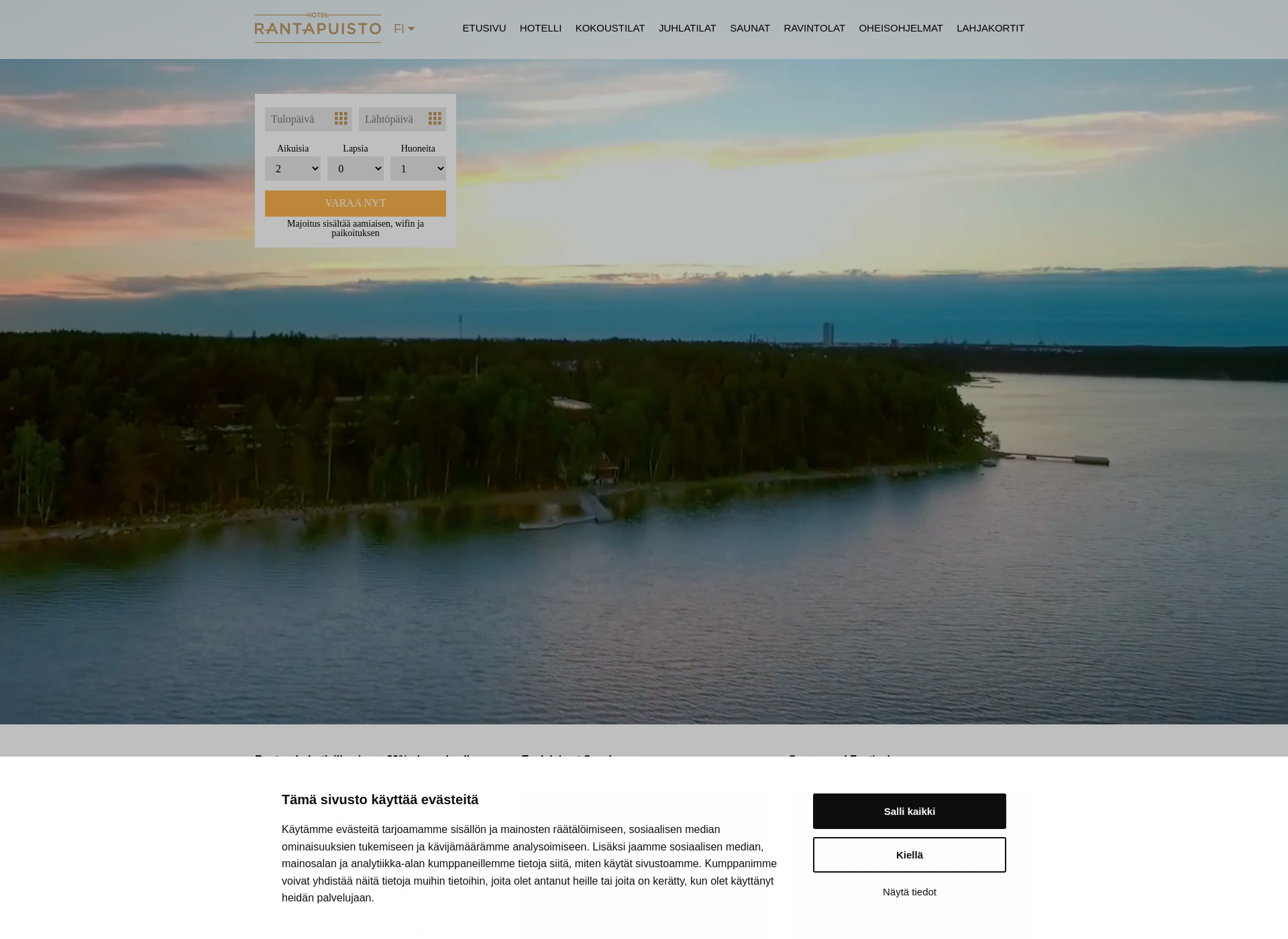 Screenshot for rantapuisto.fi