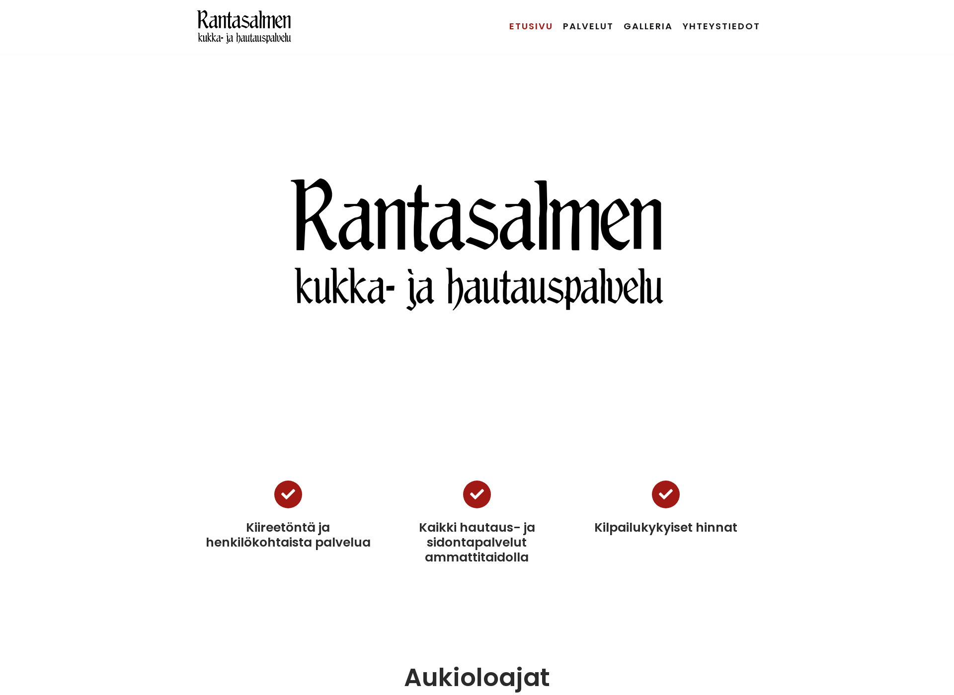 Screenshot for rantasalmenhautauspalvelu.fi