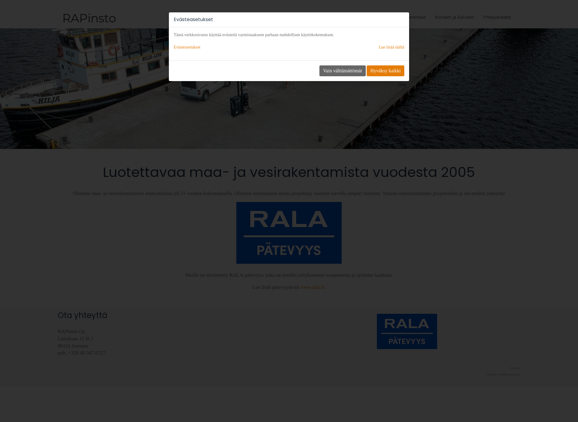 Screenshot for rapinsto.fi