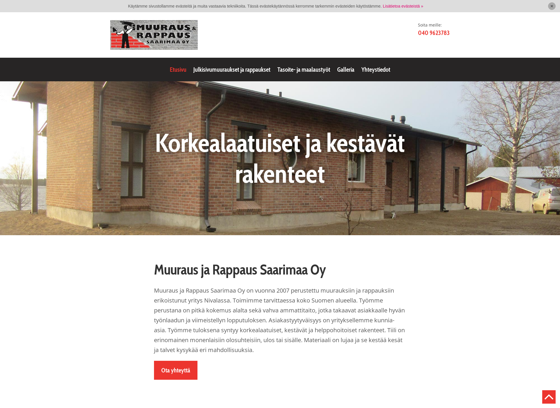 Screenshot for rappausta.fi