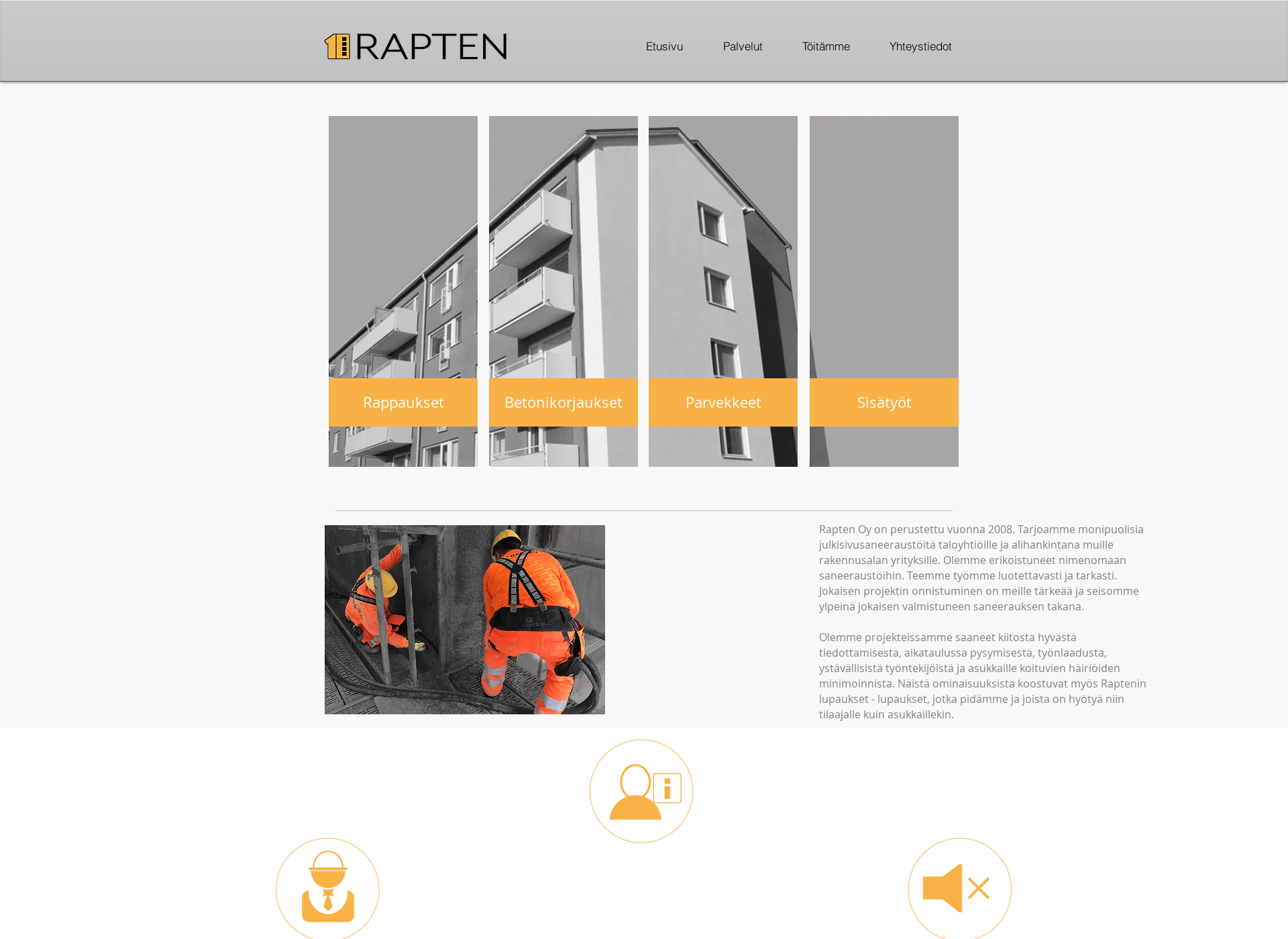Screenshot for rapten.fi