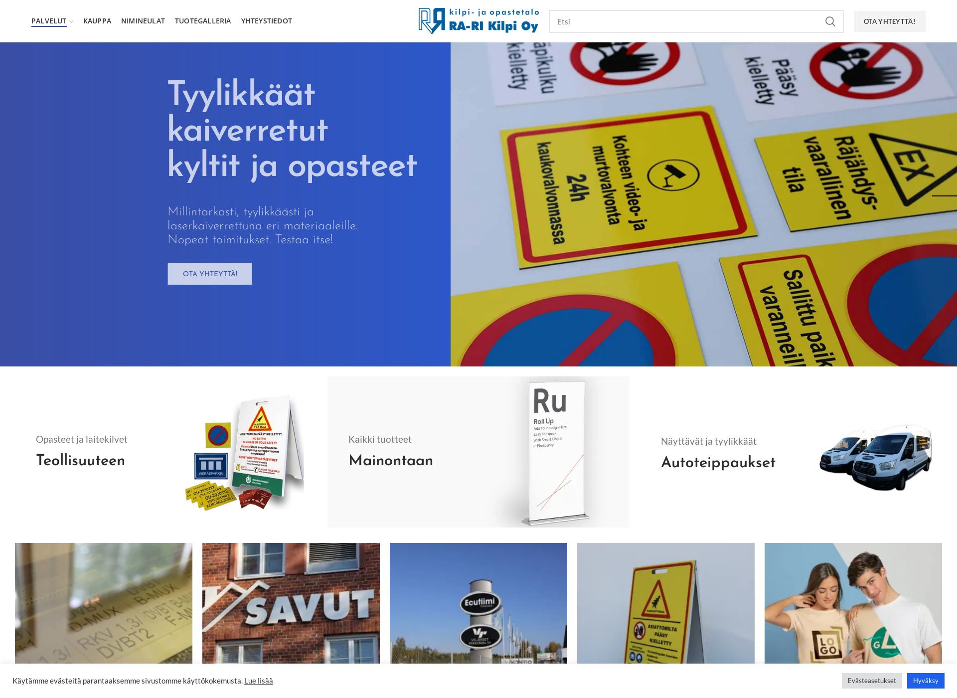 Screenshot for rarikilpi.fi