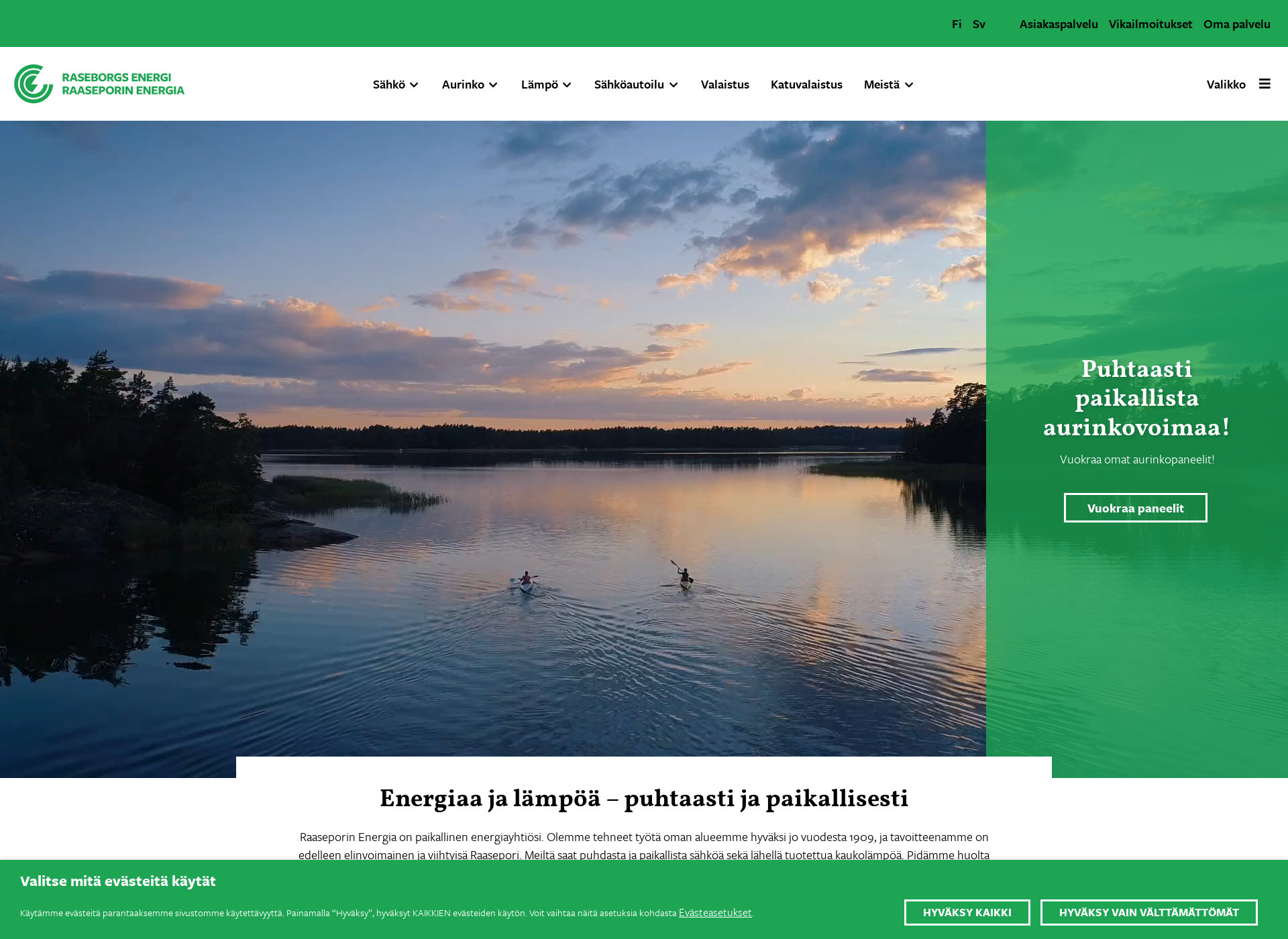 Screenshot for raseborgsenergi.fi
