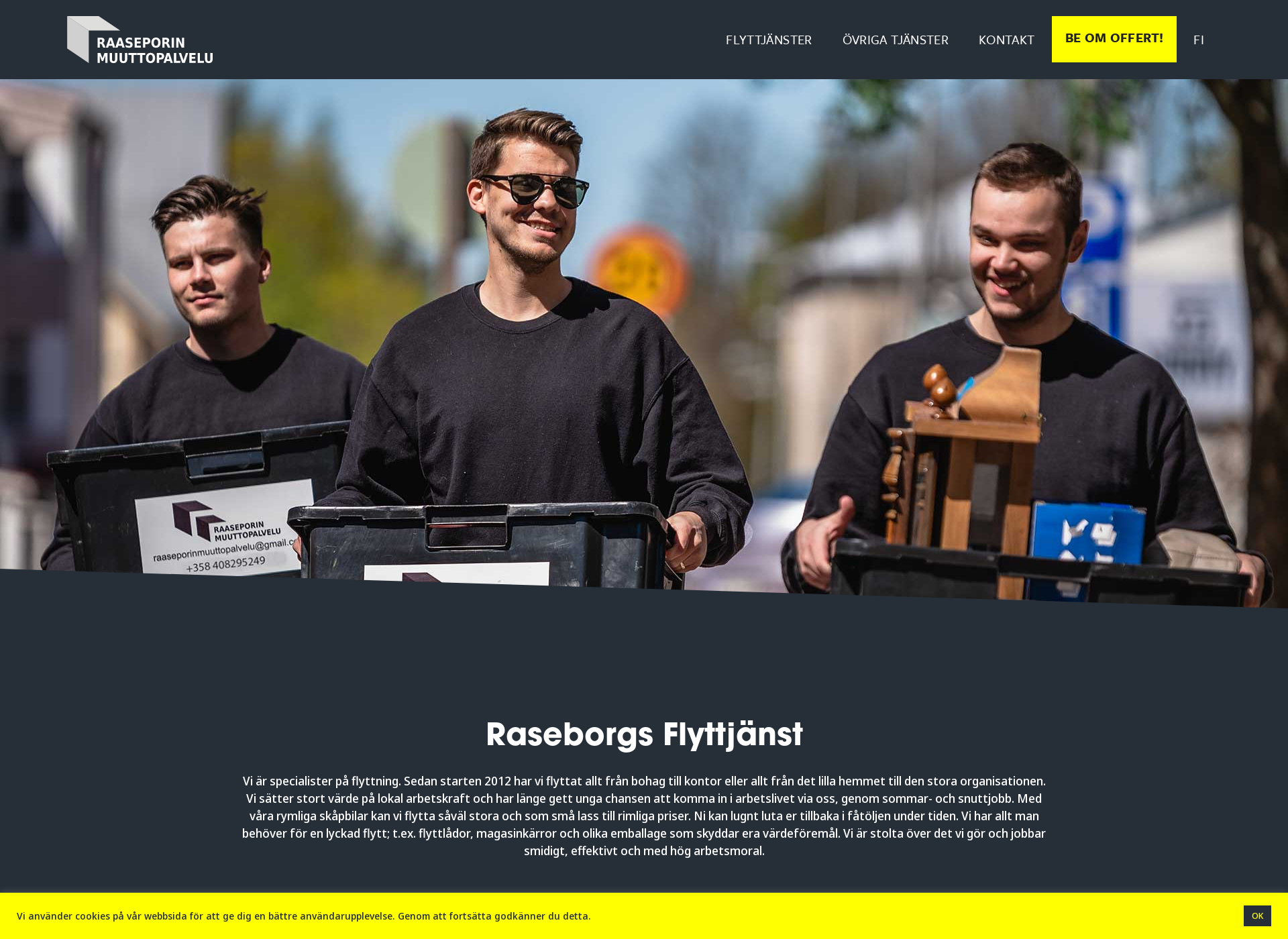 Screenshot for raseborgsflytt.fi