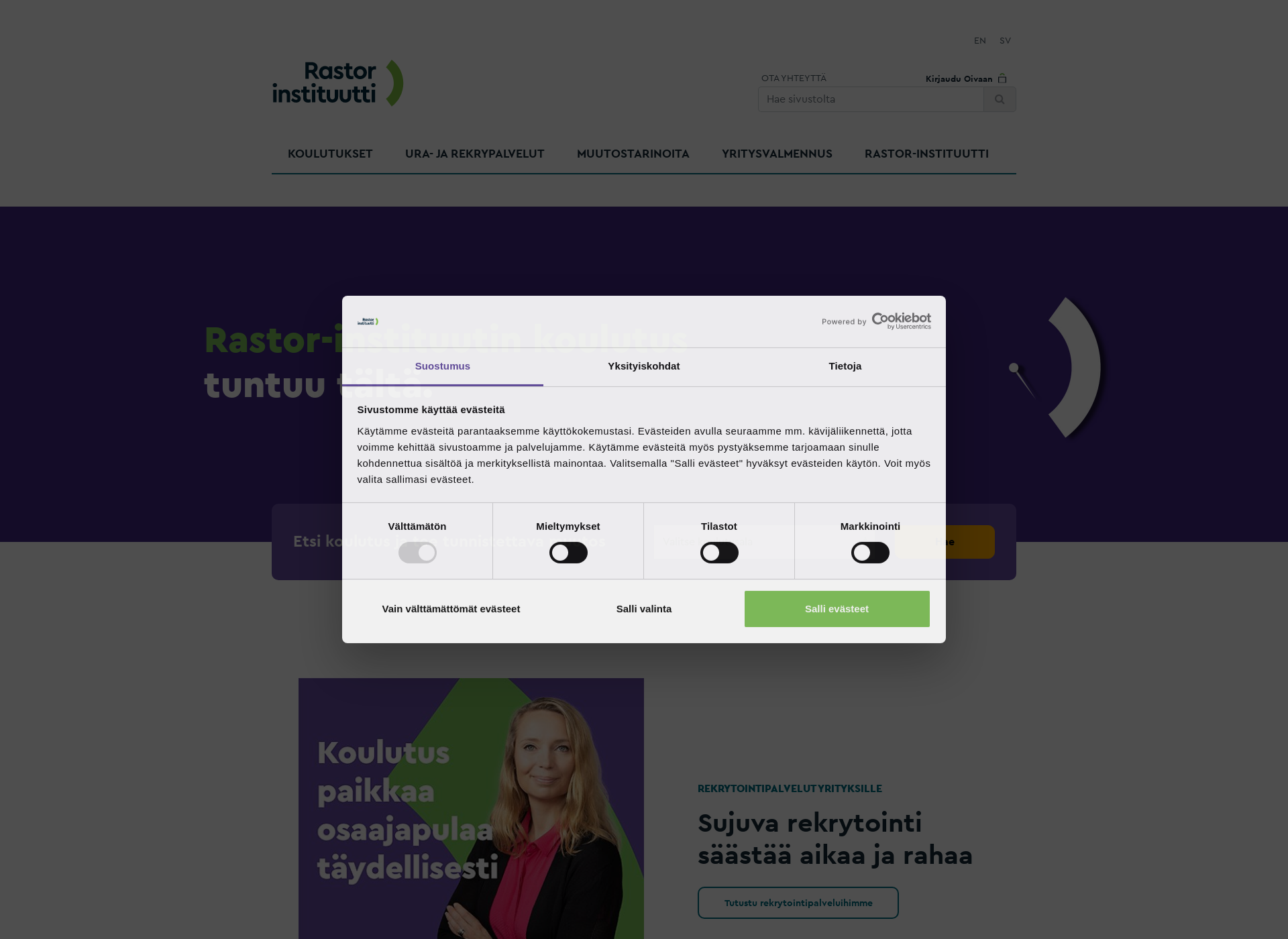 Screenshot for rastorinst.fi