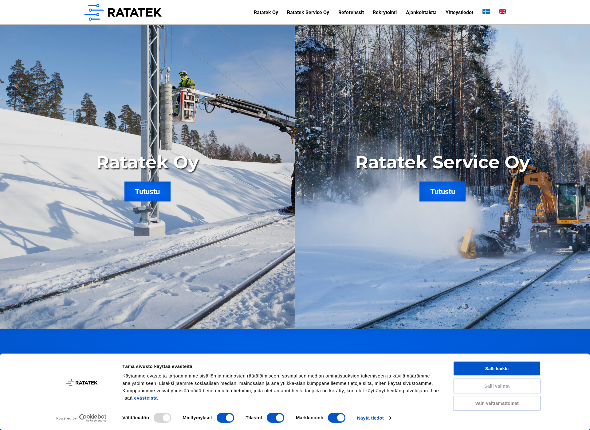 Screenshot for ratatek.fi