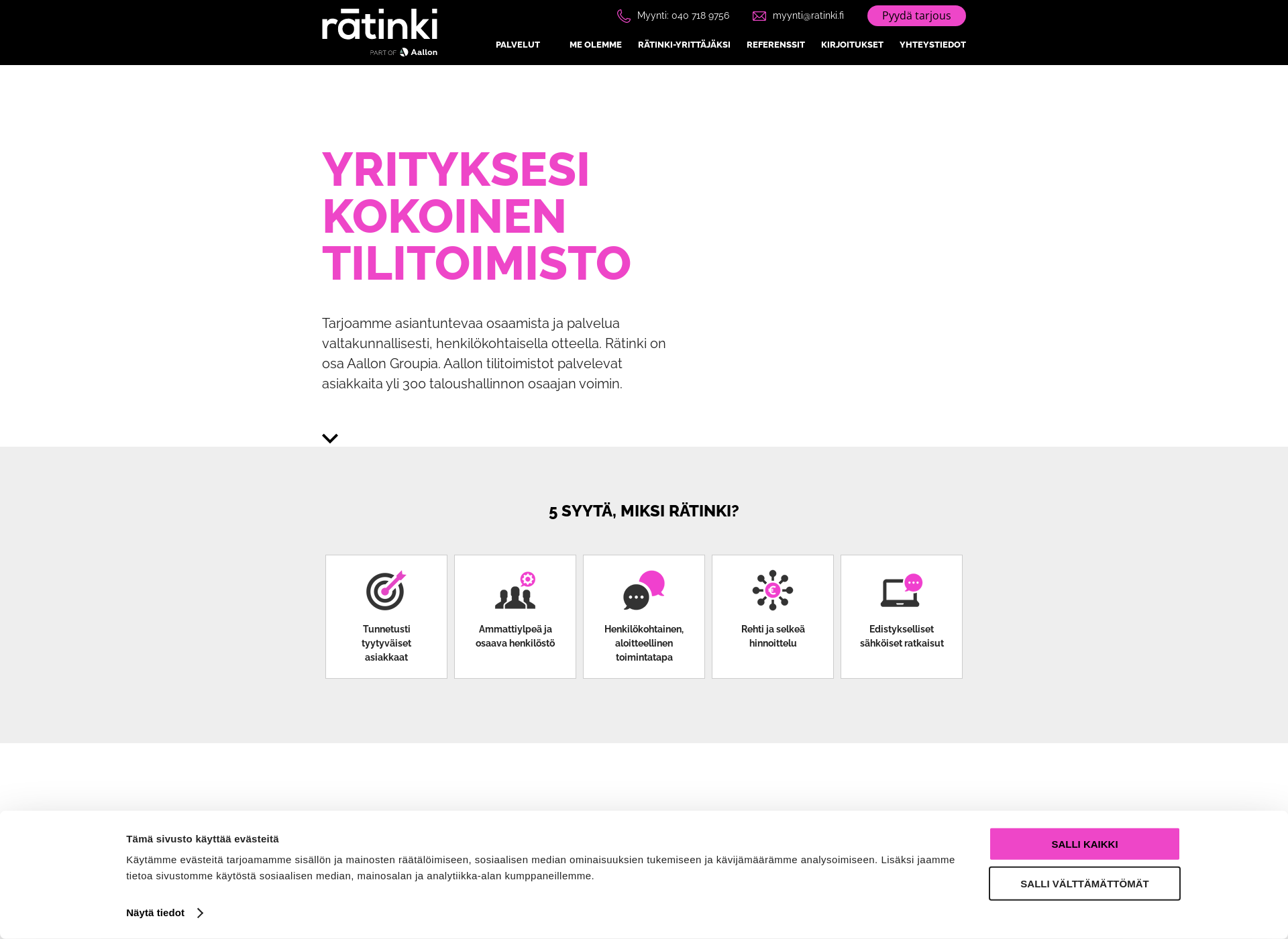 Screenshot for ratinki.fi