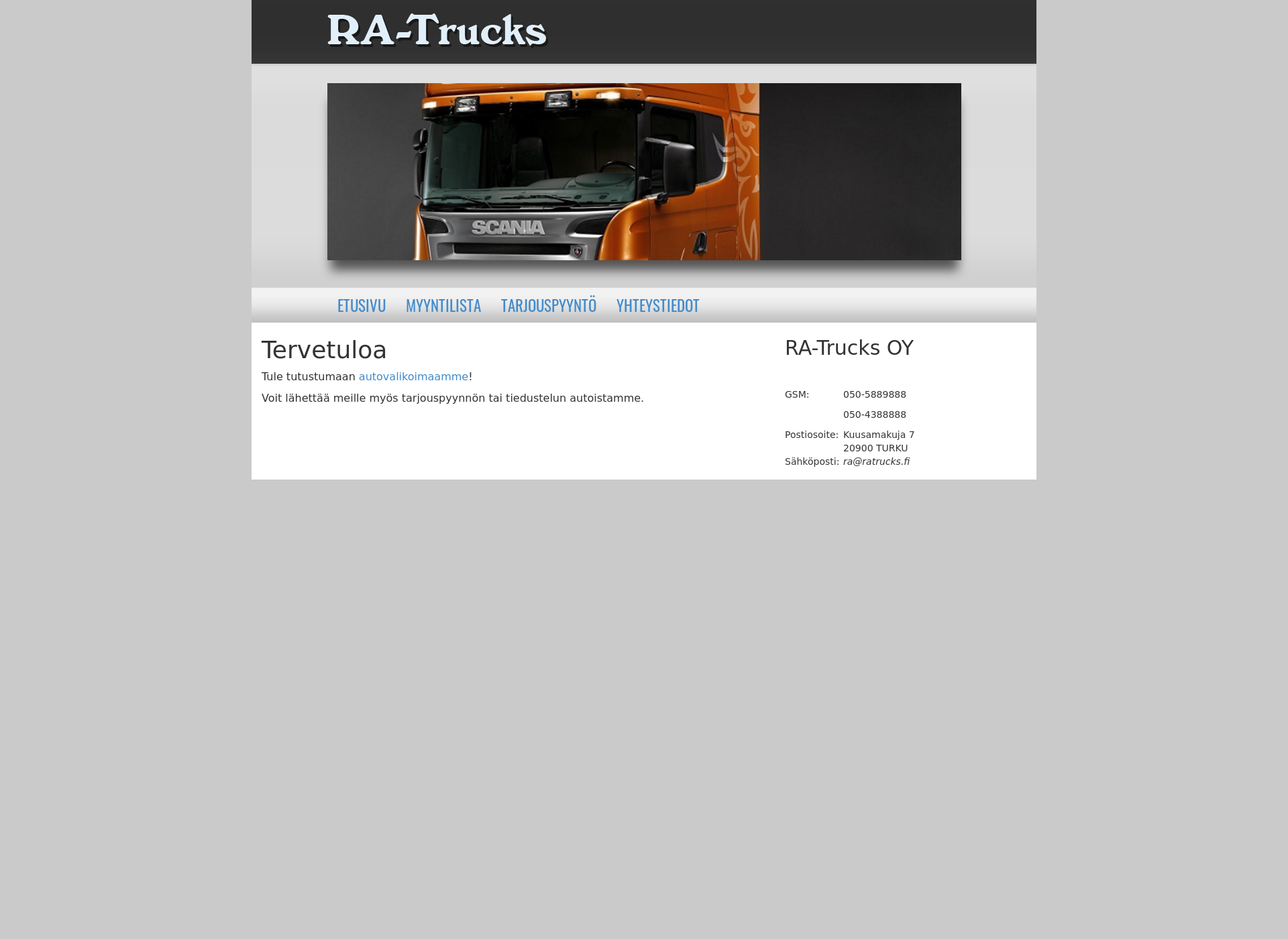 Screenshot for ratrucks.fi