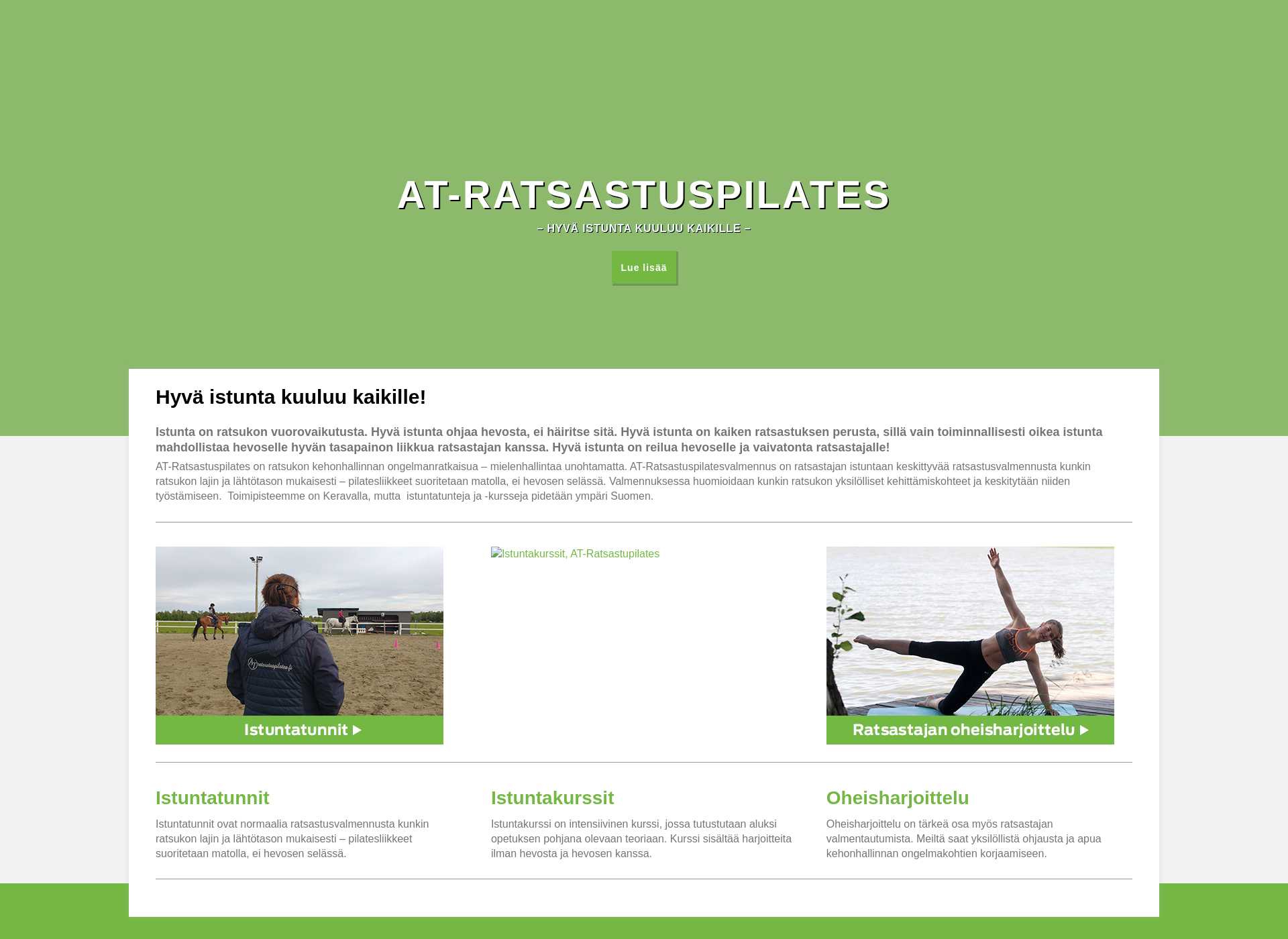 Screenshot for ratsastuspilates.fi