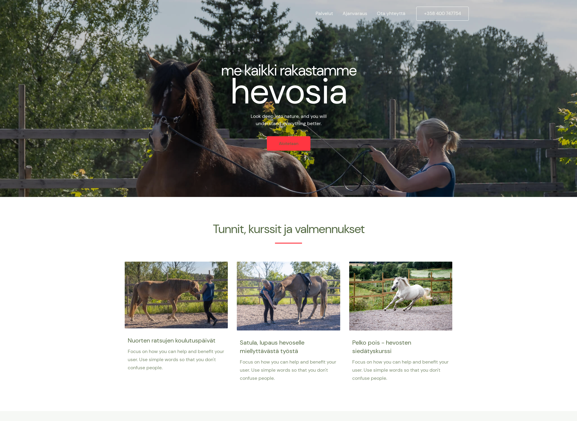 Screenshot for ratsastustaitoa.fi