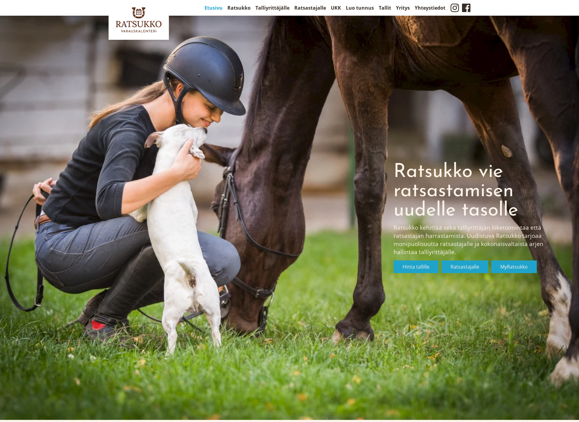 Skärmdump för ratsukko.com