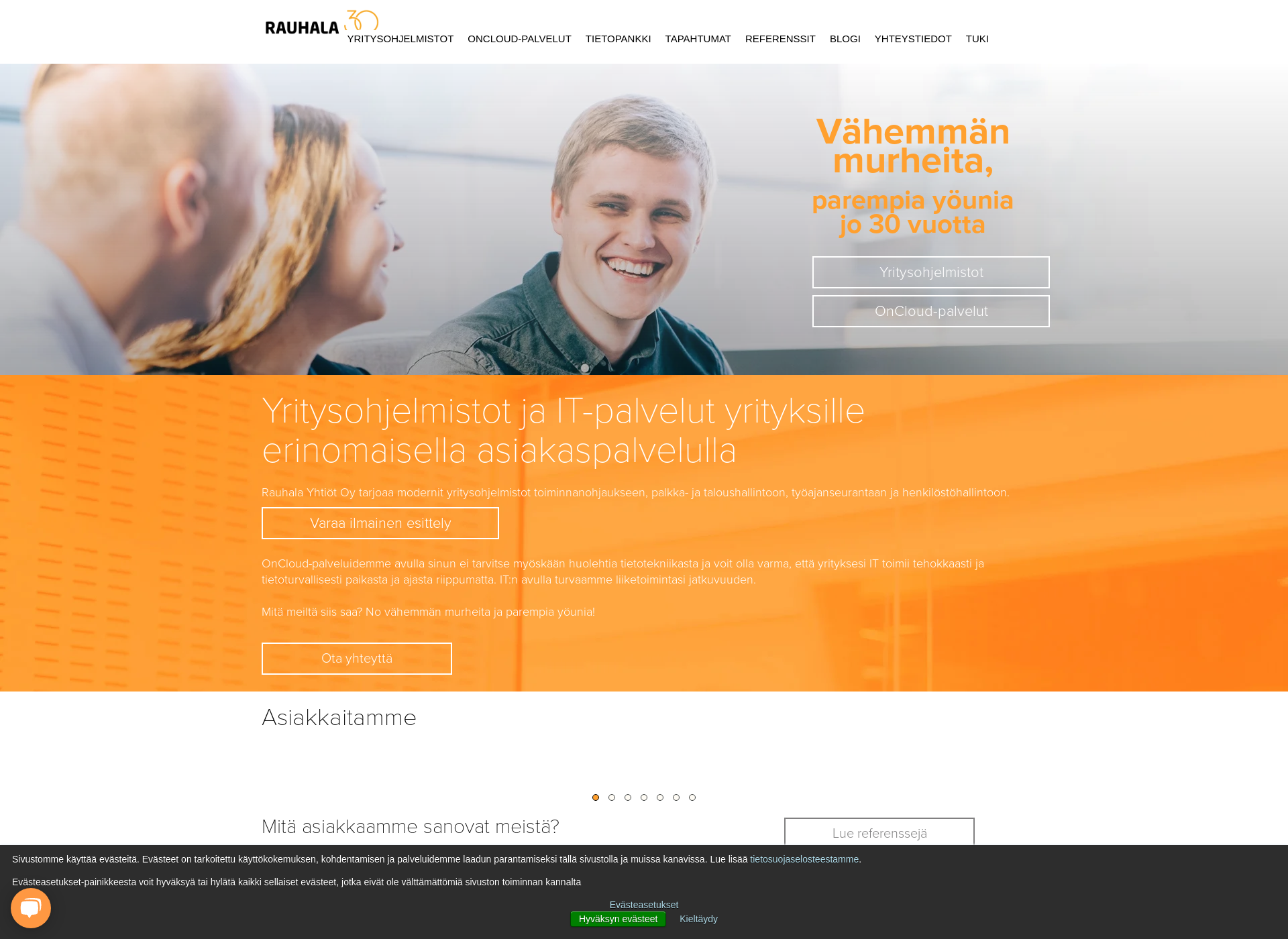 Screenshot for rauhala.fi