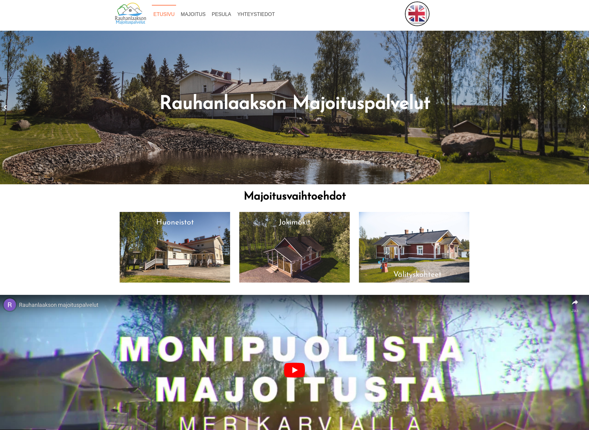 Screenshot for rauhanlaakso.fi