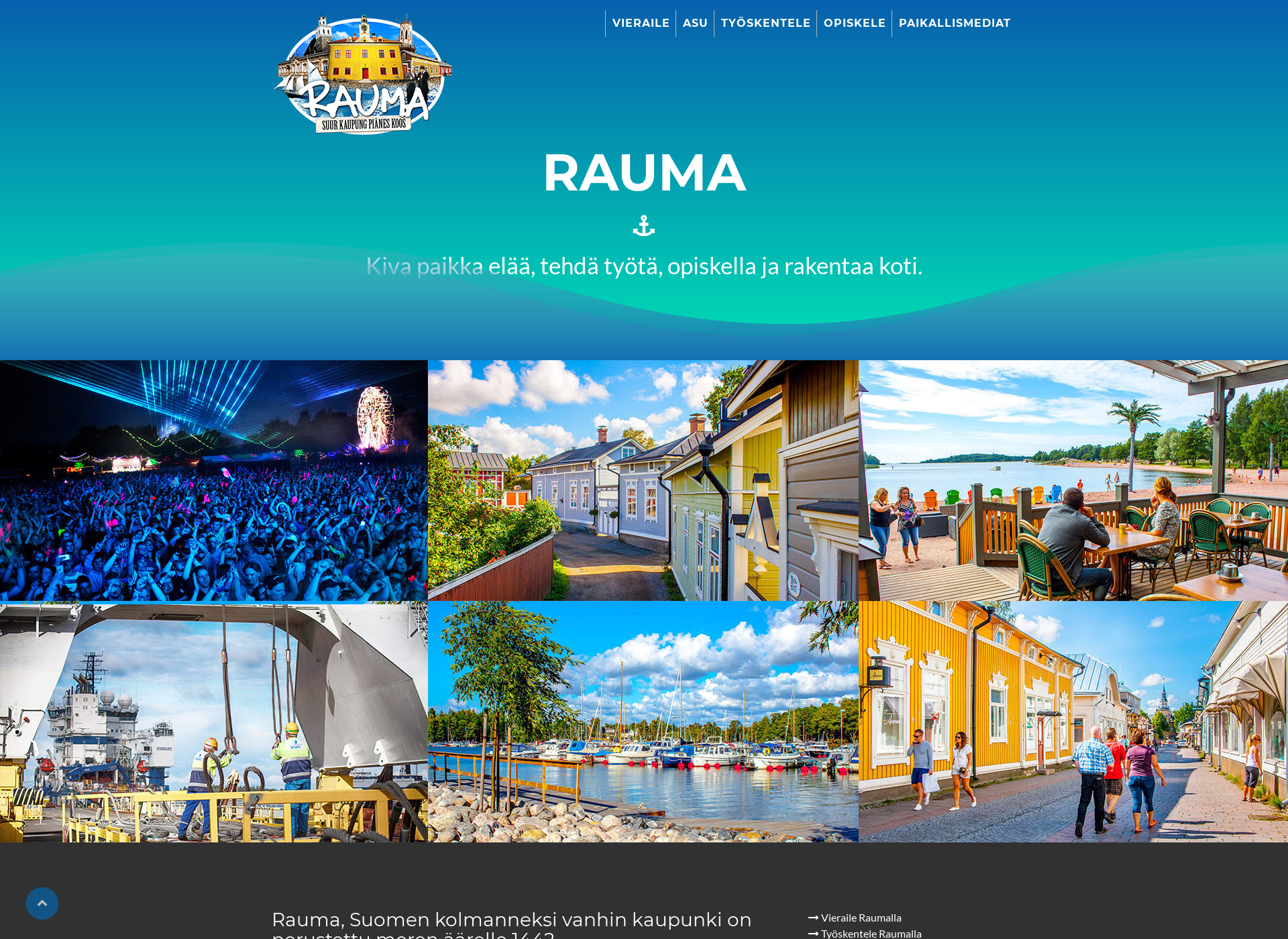 Screenshot for raumalle.fi