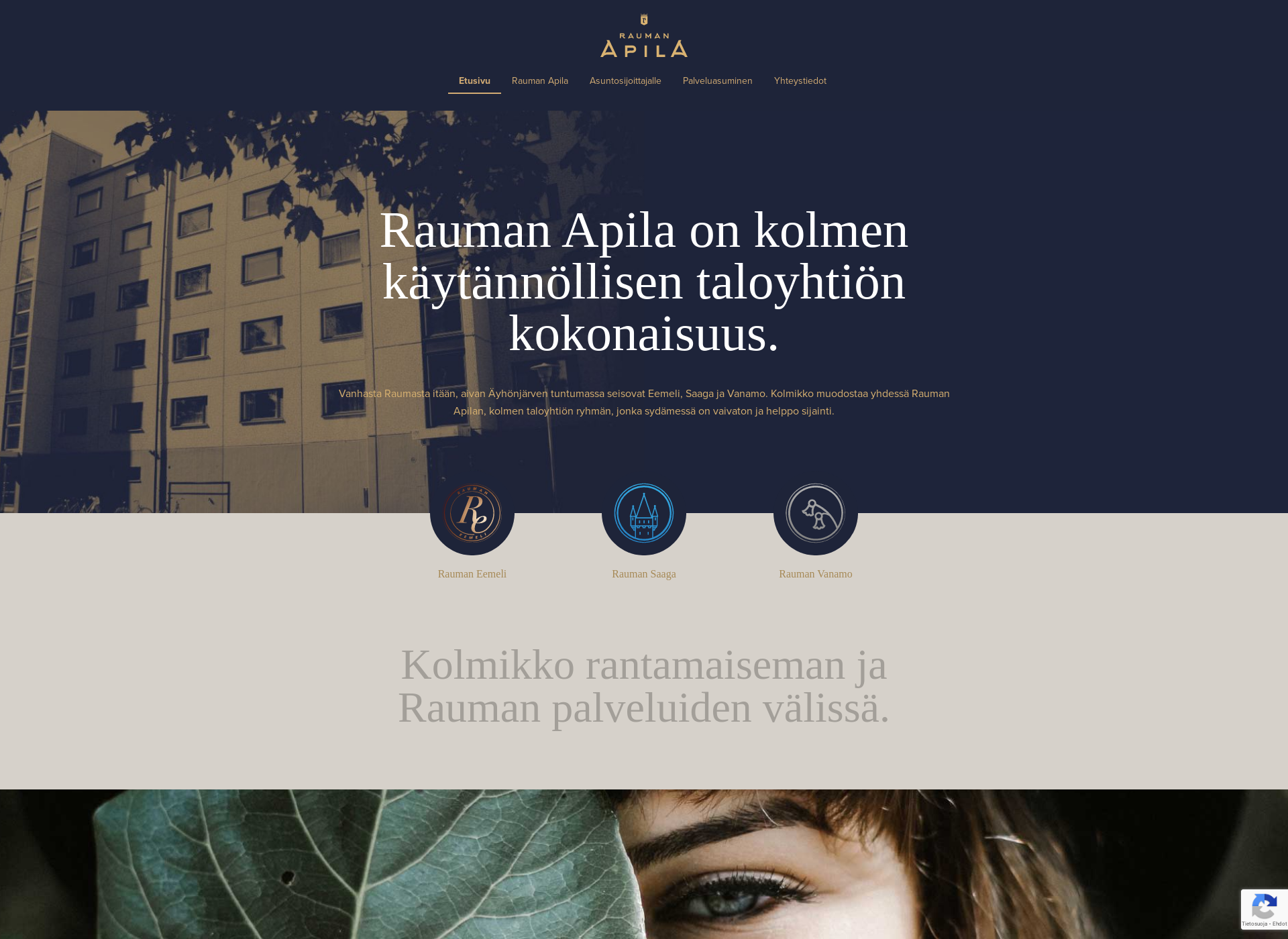 Skärmdump för raumanapila.fi