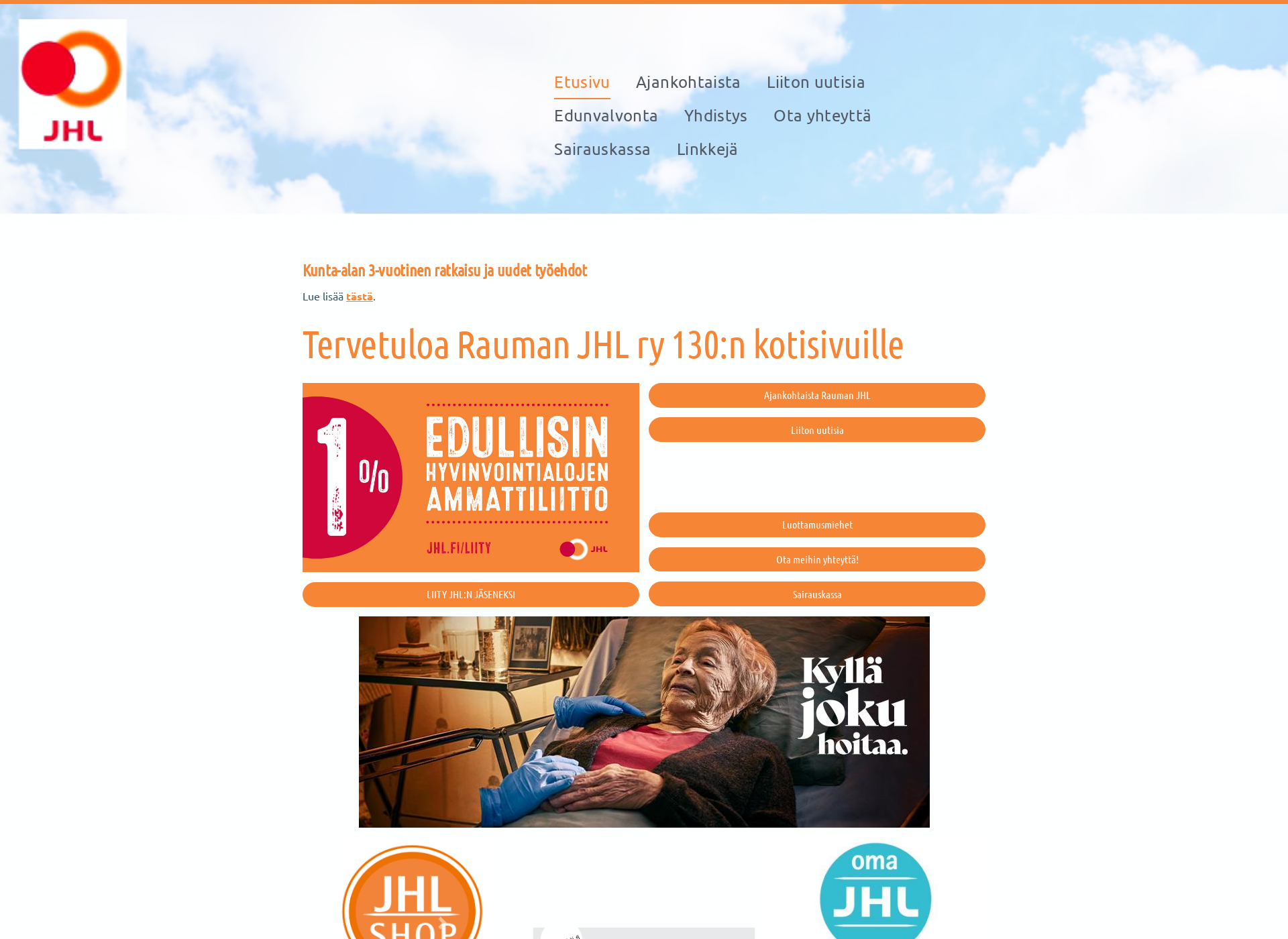 Screenshot for raumanjhl.fi