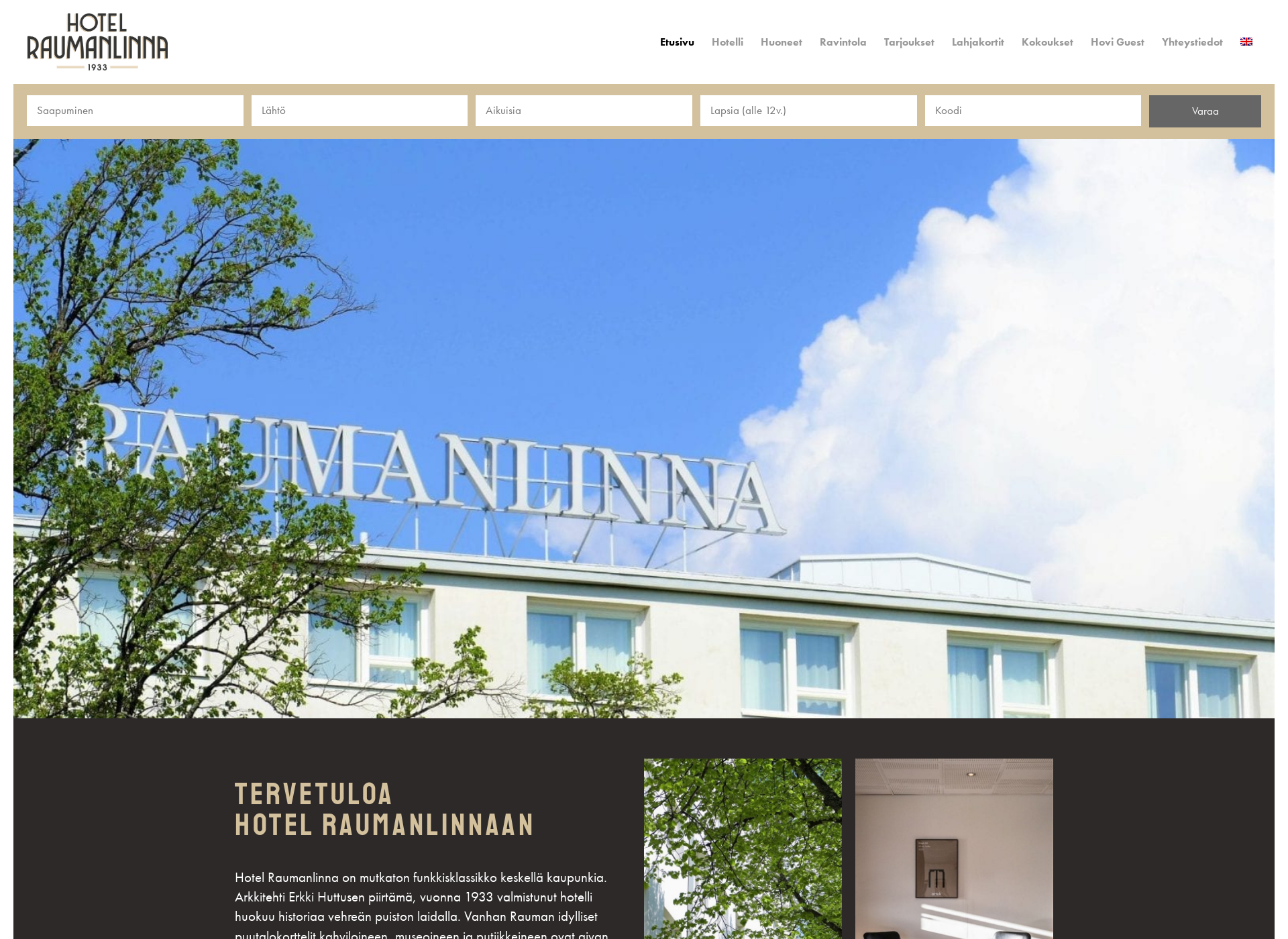 Screenshot for raumanlinna.fi