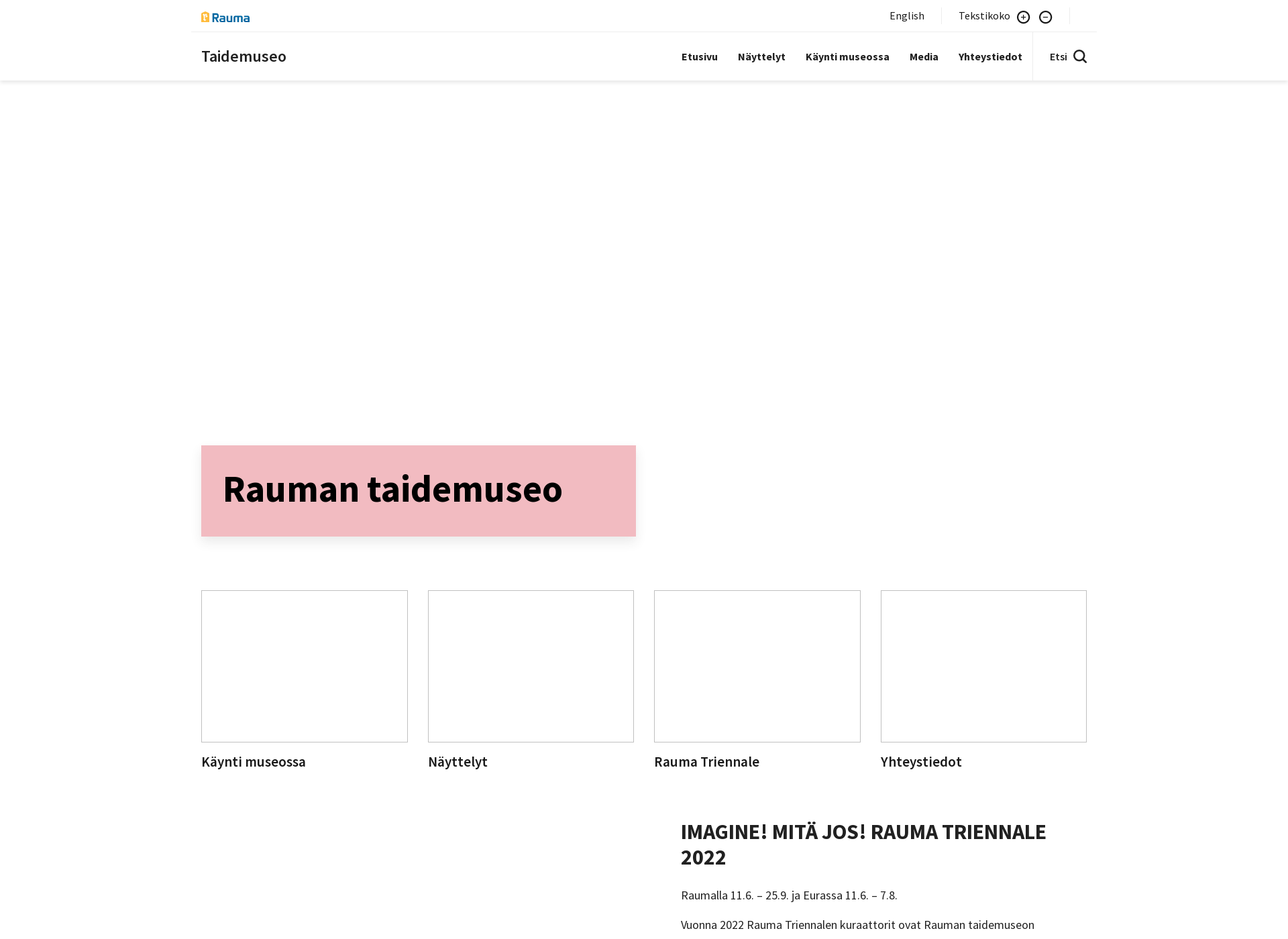 Screenshot for raumantaidemuseo.fi