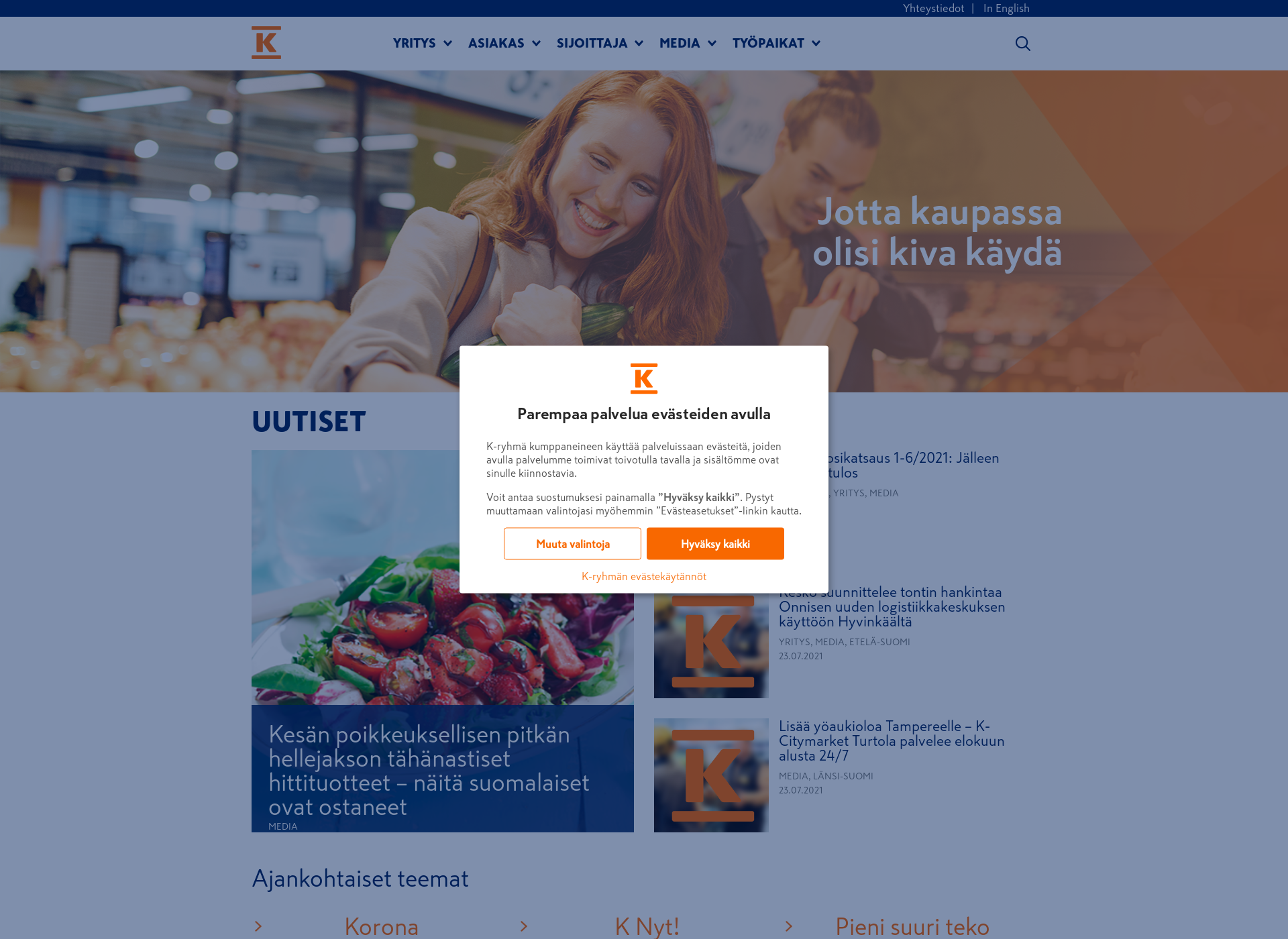 Screenshot for rautakesko.fi