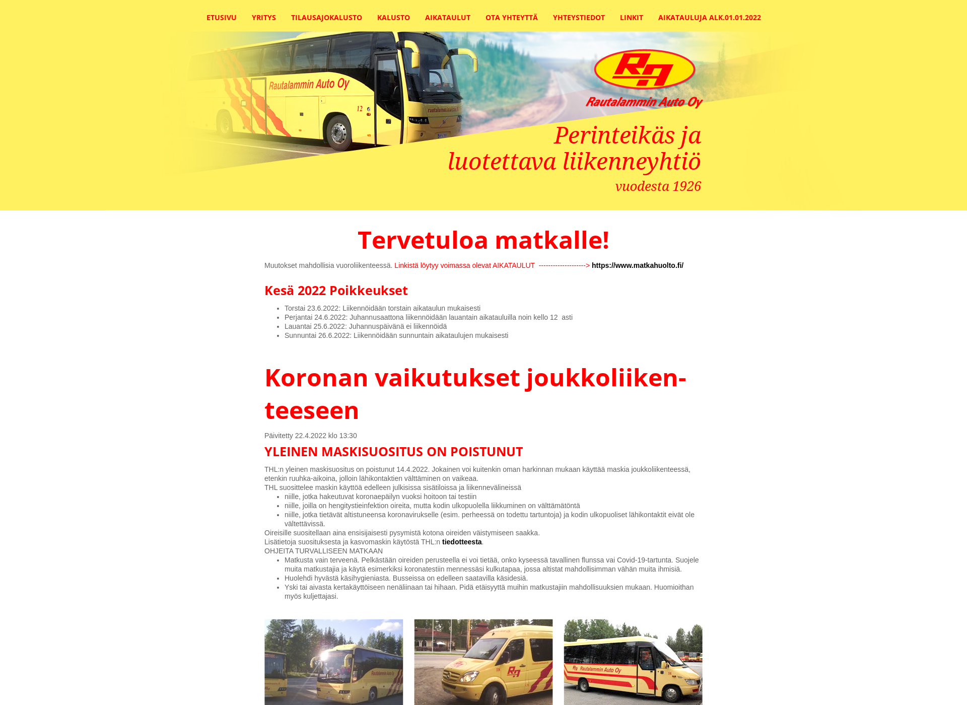 Screenshot for rautalamminauto.fi