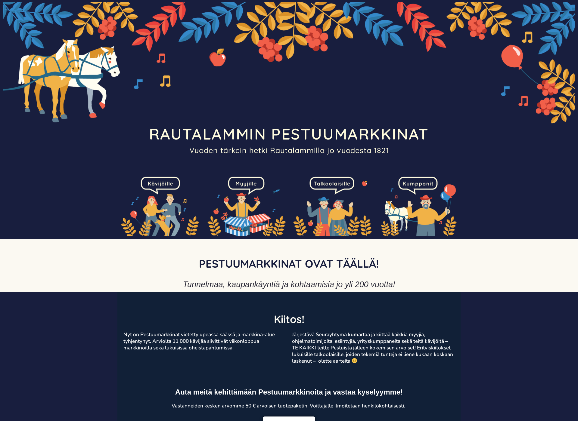 Screenshot for rautalamminpestuumarkkinat.fi