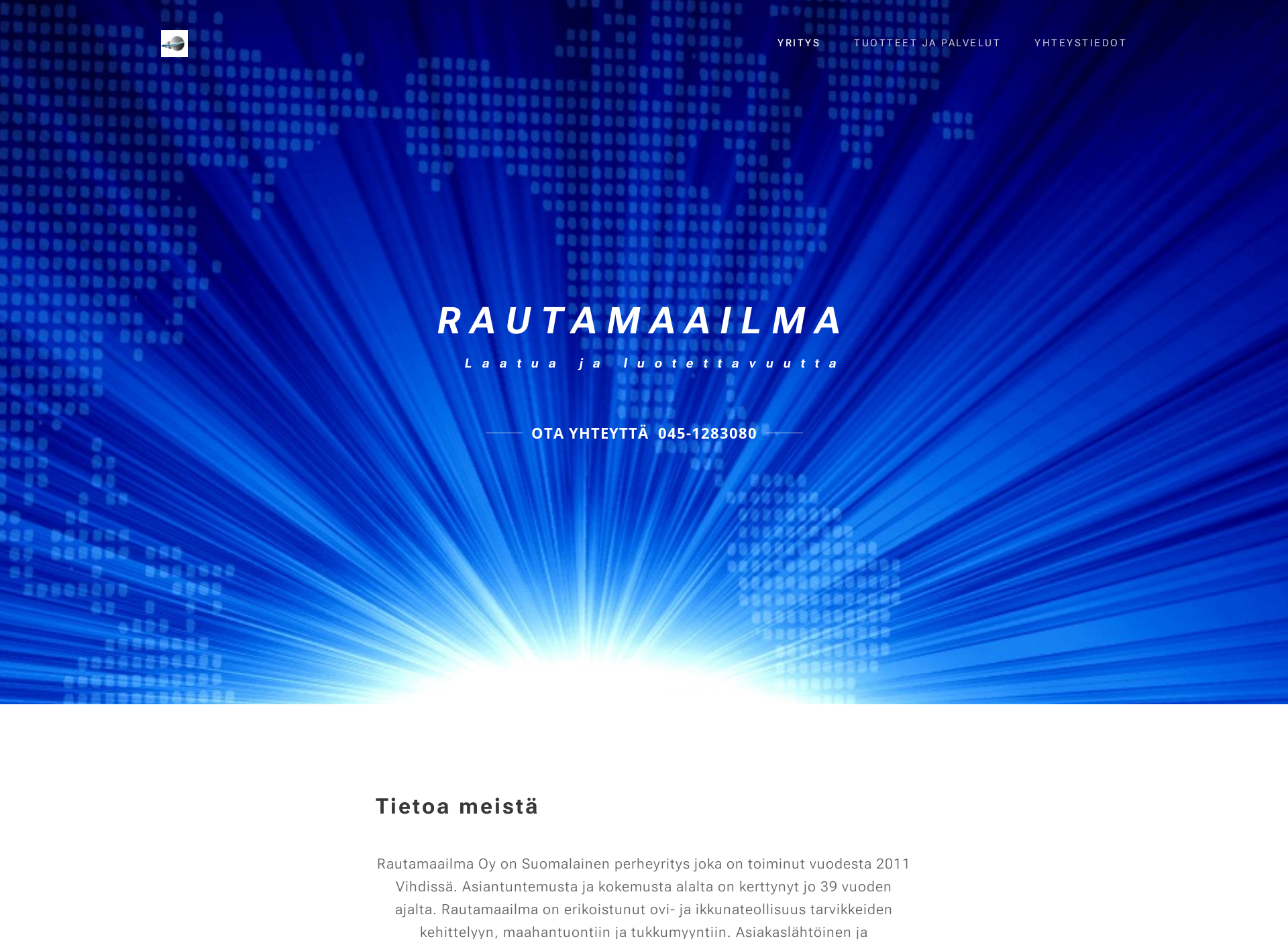 Screenshot for rautamaailma.fi