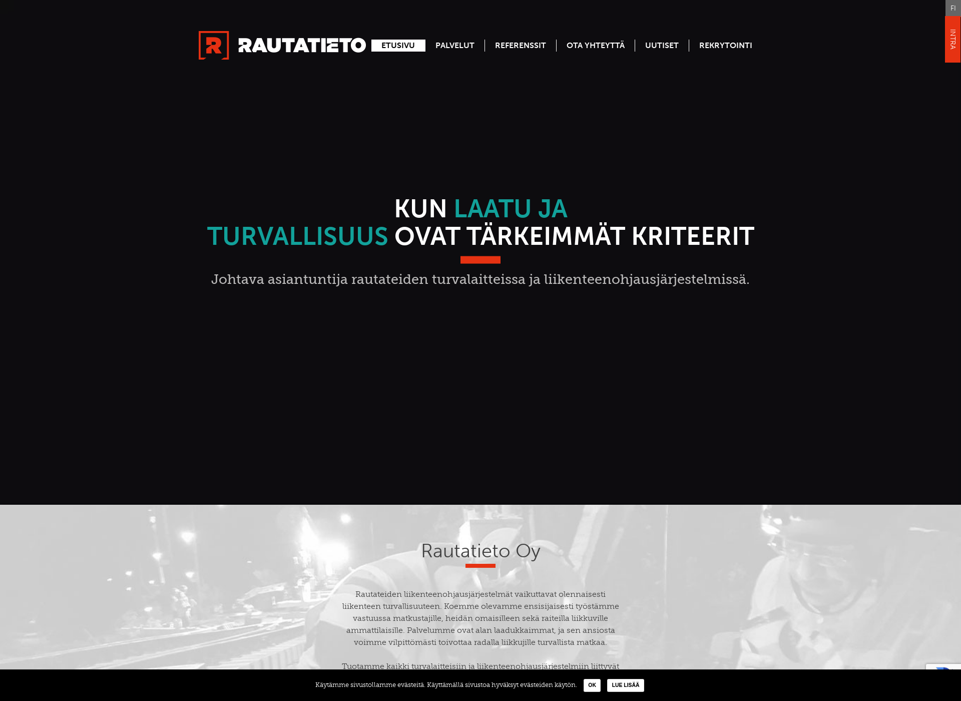 Screenshot for rautatieto.fi