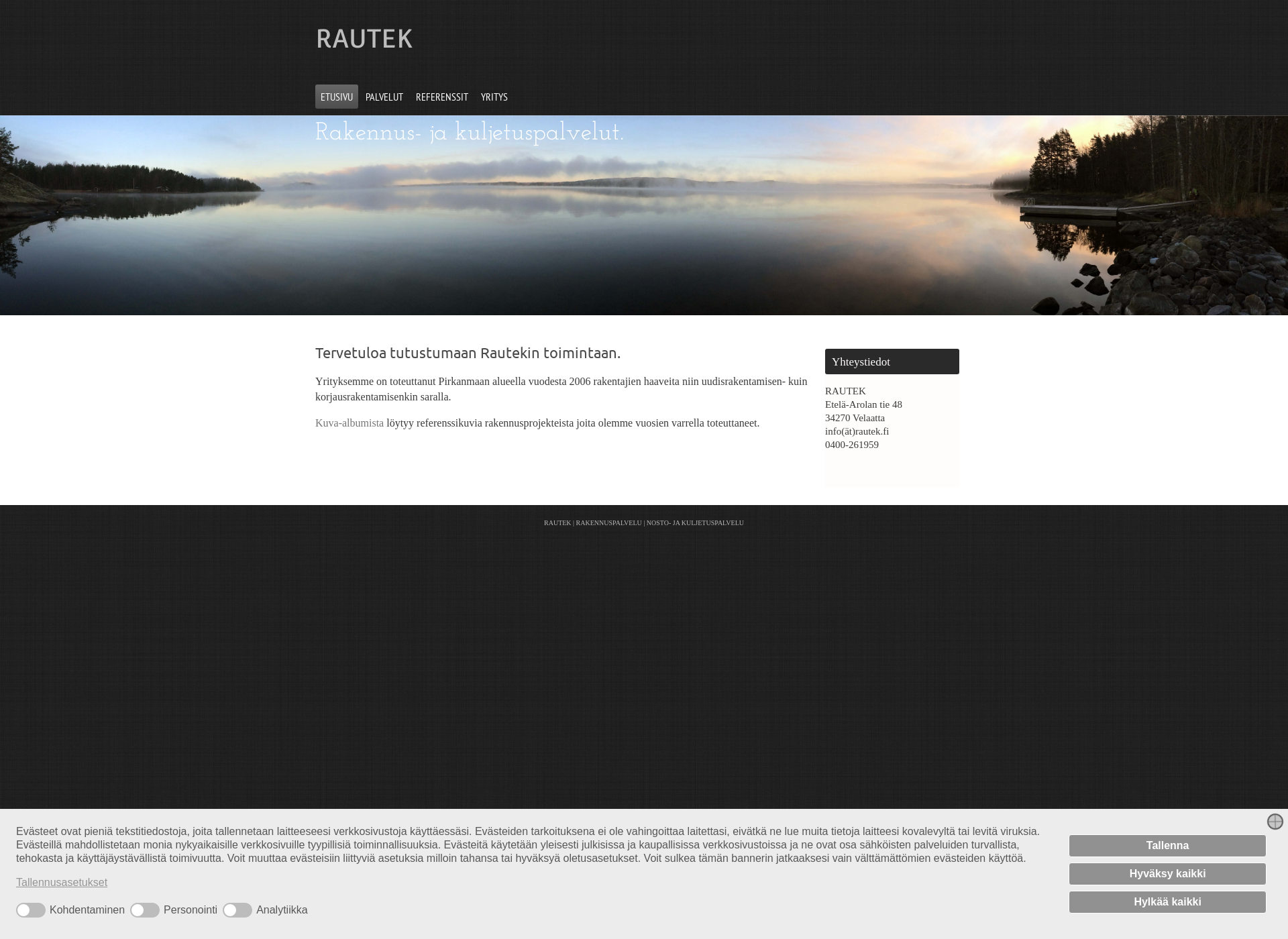 Screenshot for rautek.fi