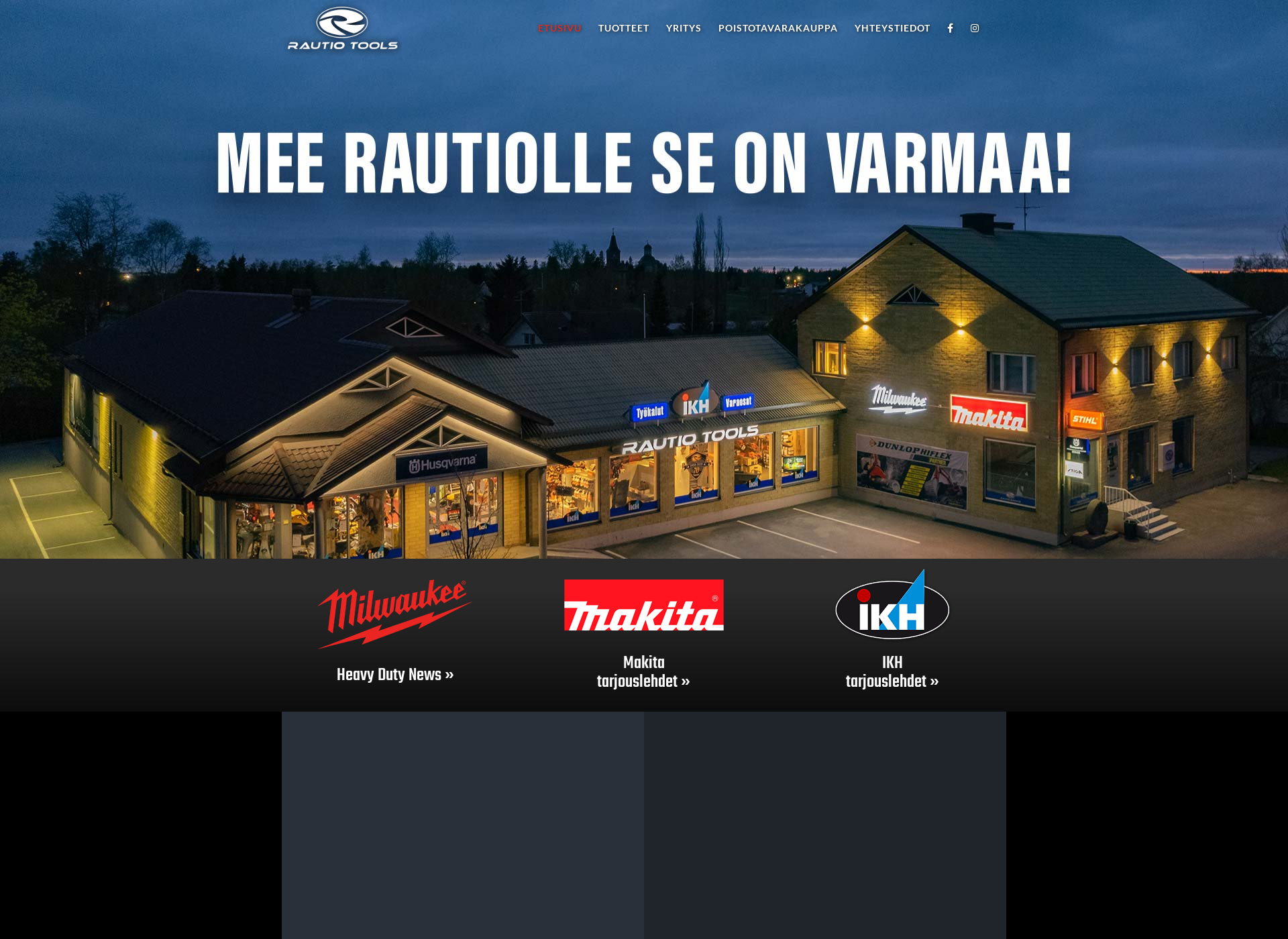Skärmdump för rautiotools.fi