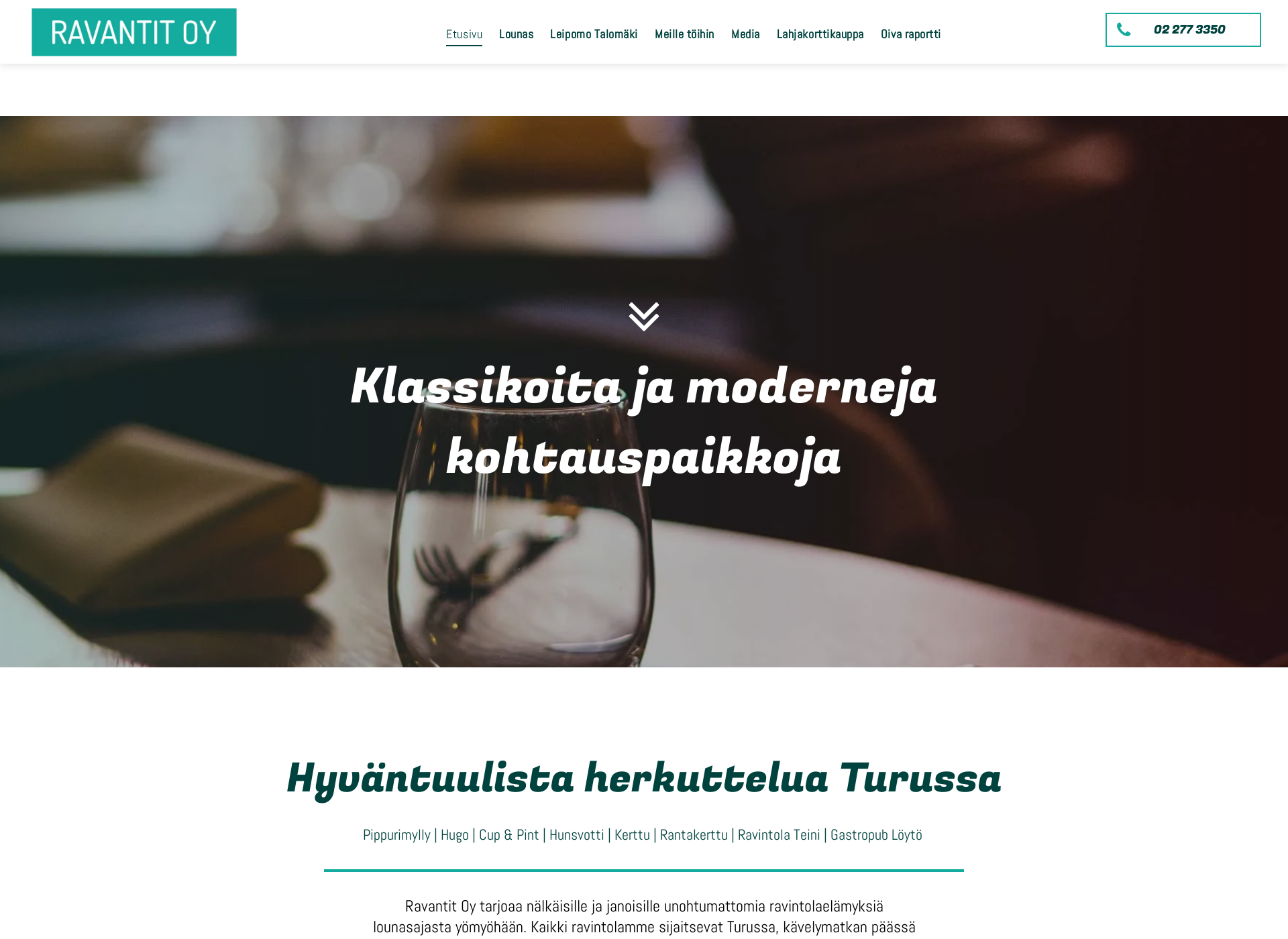 Screenshot for ravantit.fi