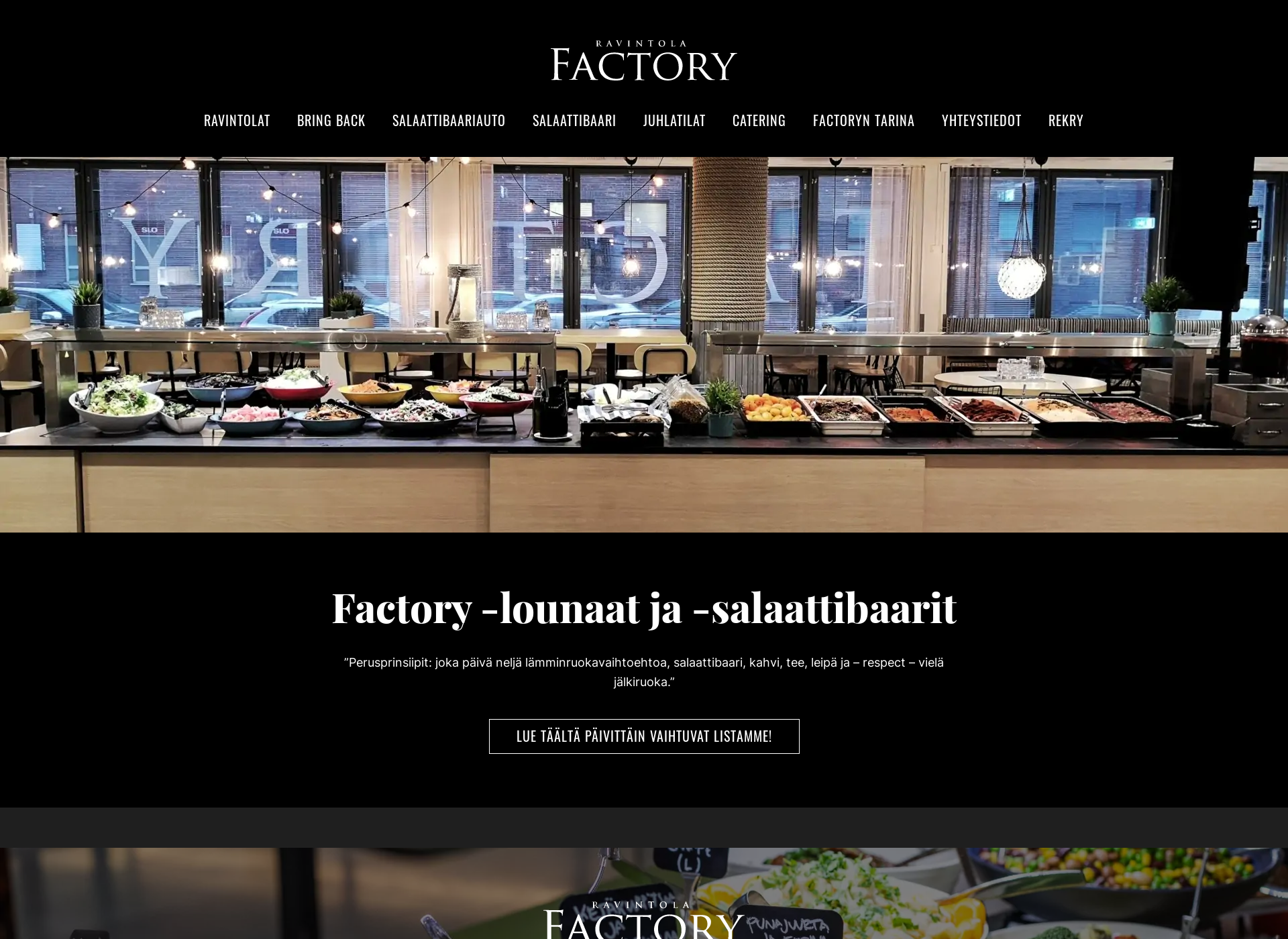 Screenshot for ravintolafactory.com
