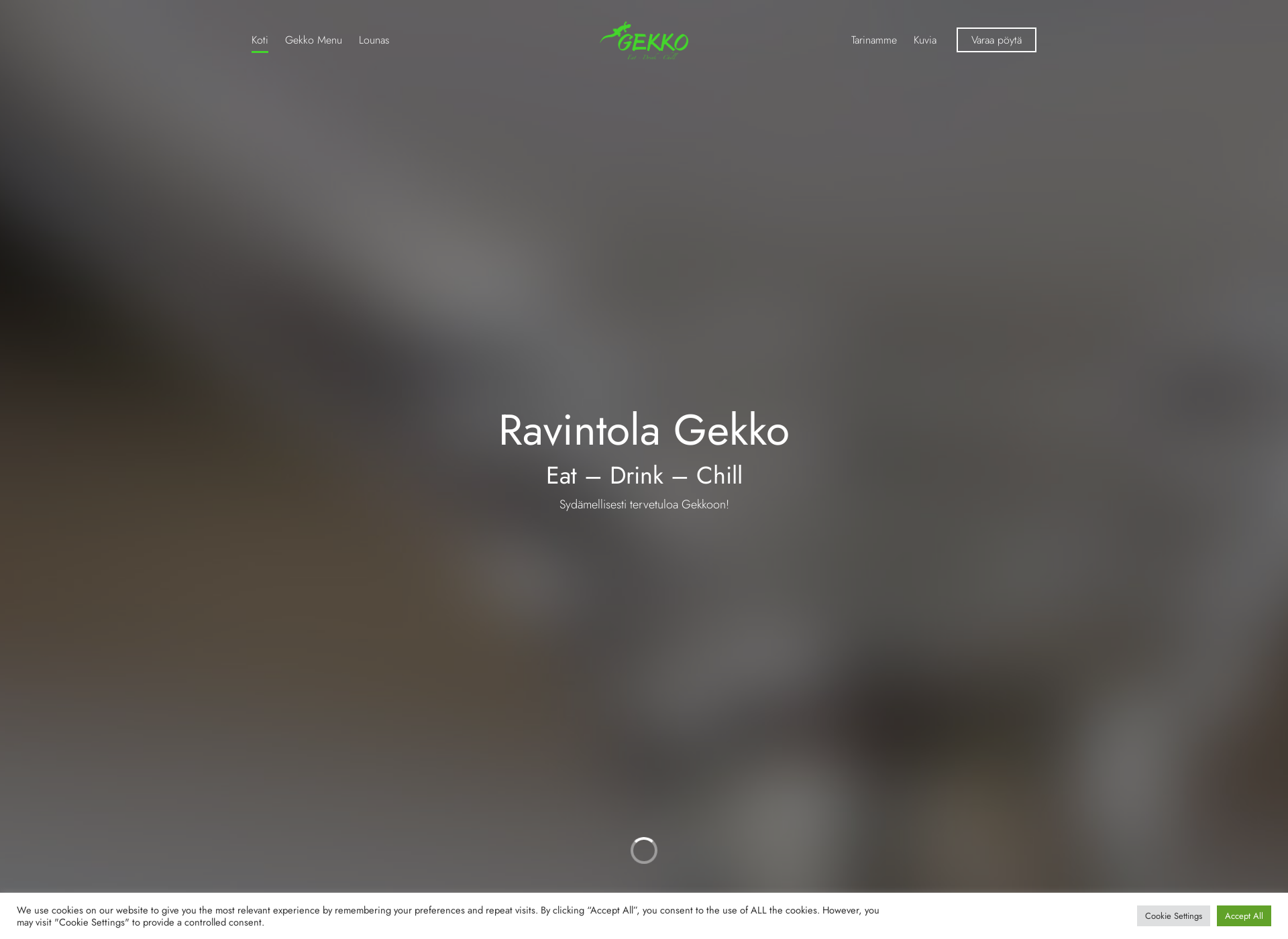 Screenshot for ravintolagekko.fi