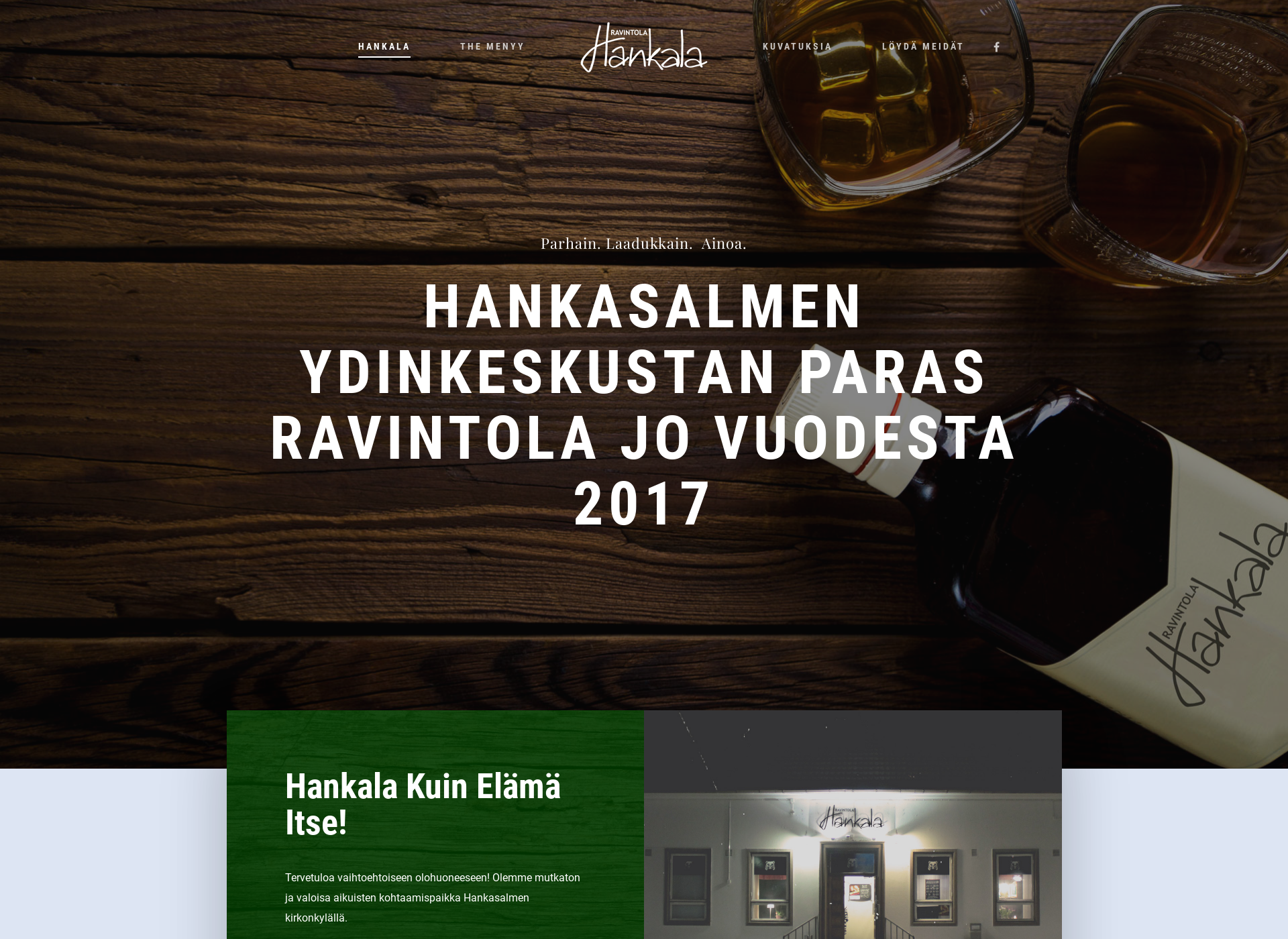 Screenshot for ravintolahankala.fi