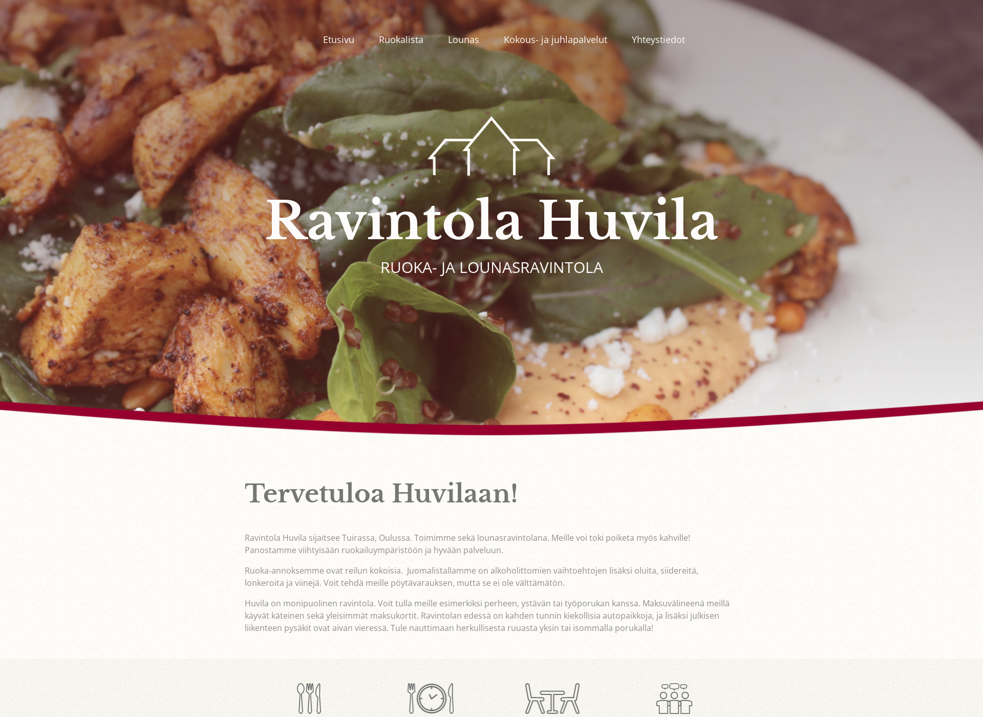 Screenshot for ravintolahuvila.fi
