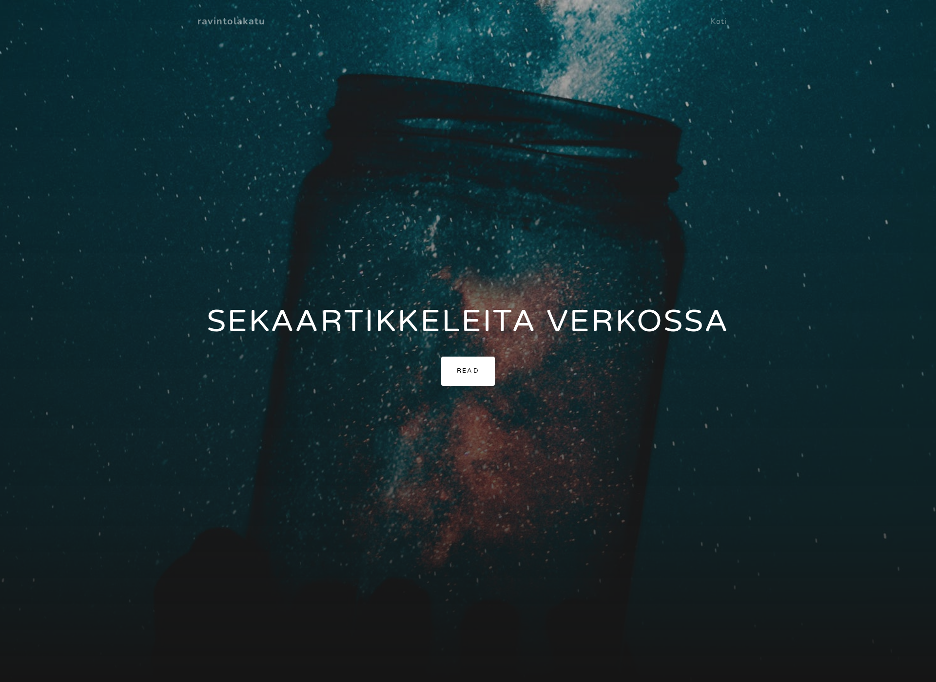 Skärmdump för ravintolakatu.fi