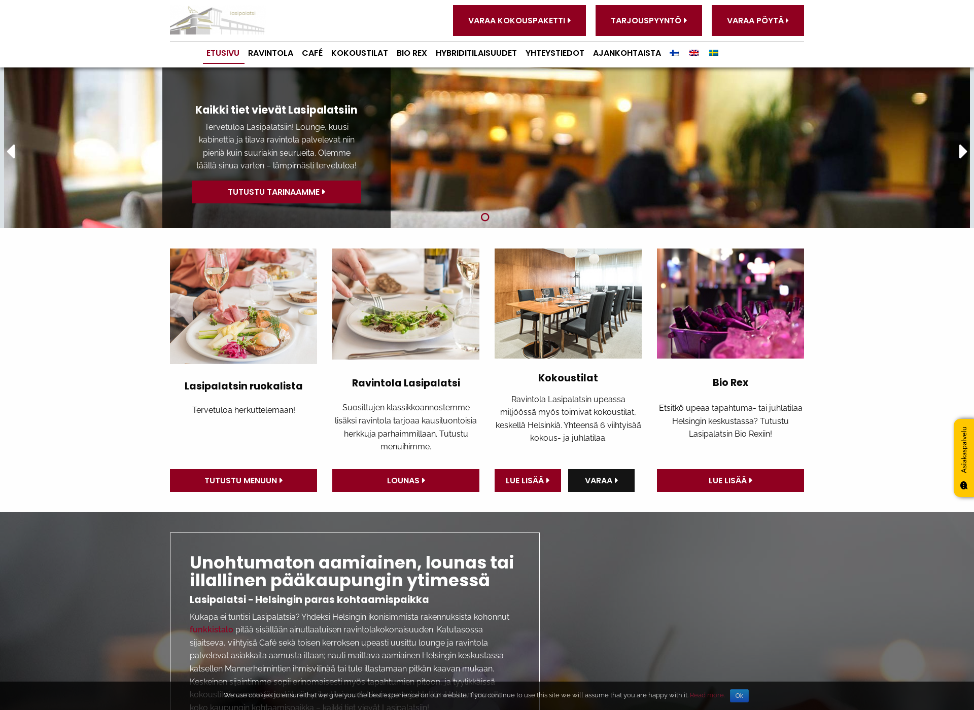 Screenshot for ravintolalasipalatsi.fi