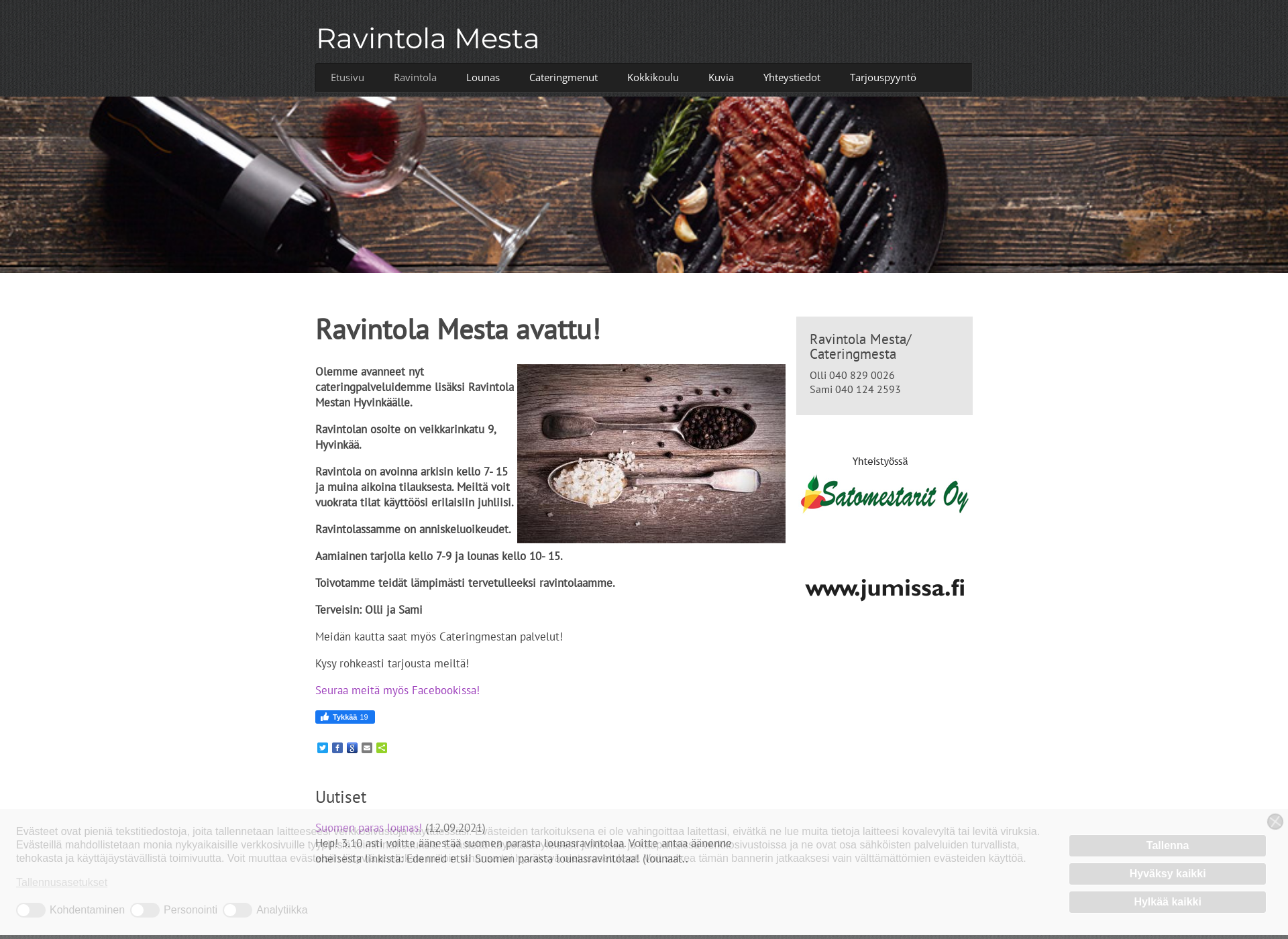 Screenshot for ravintolamesta.fi